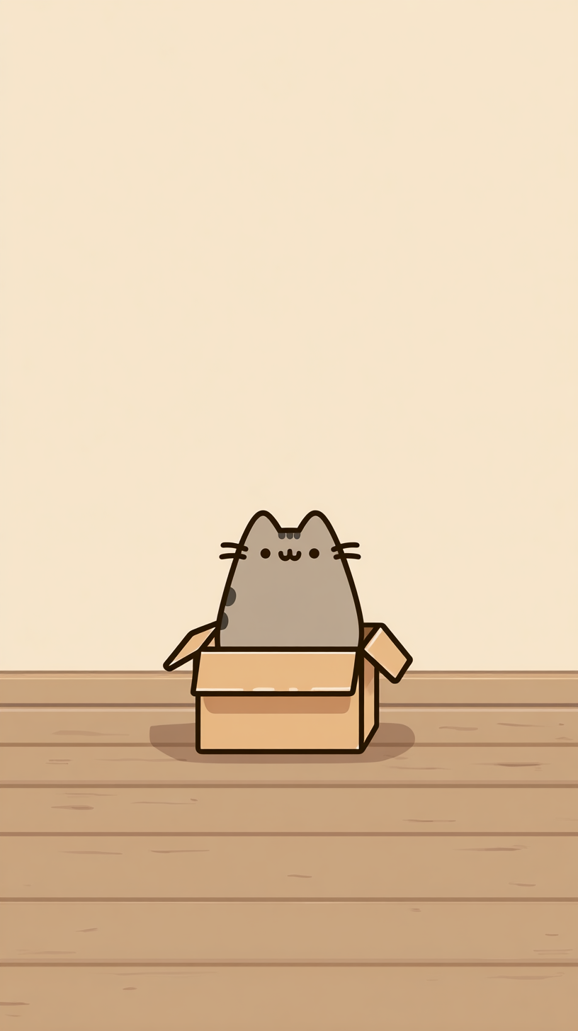 fond d'écran Pusheen iphone original télécharger gratuit