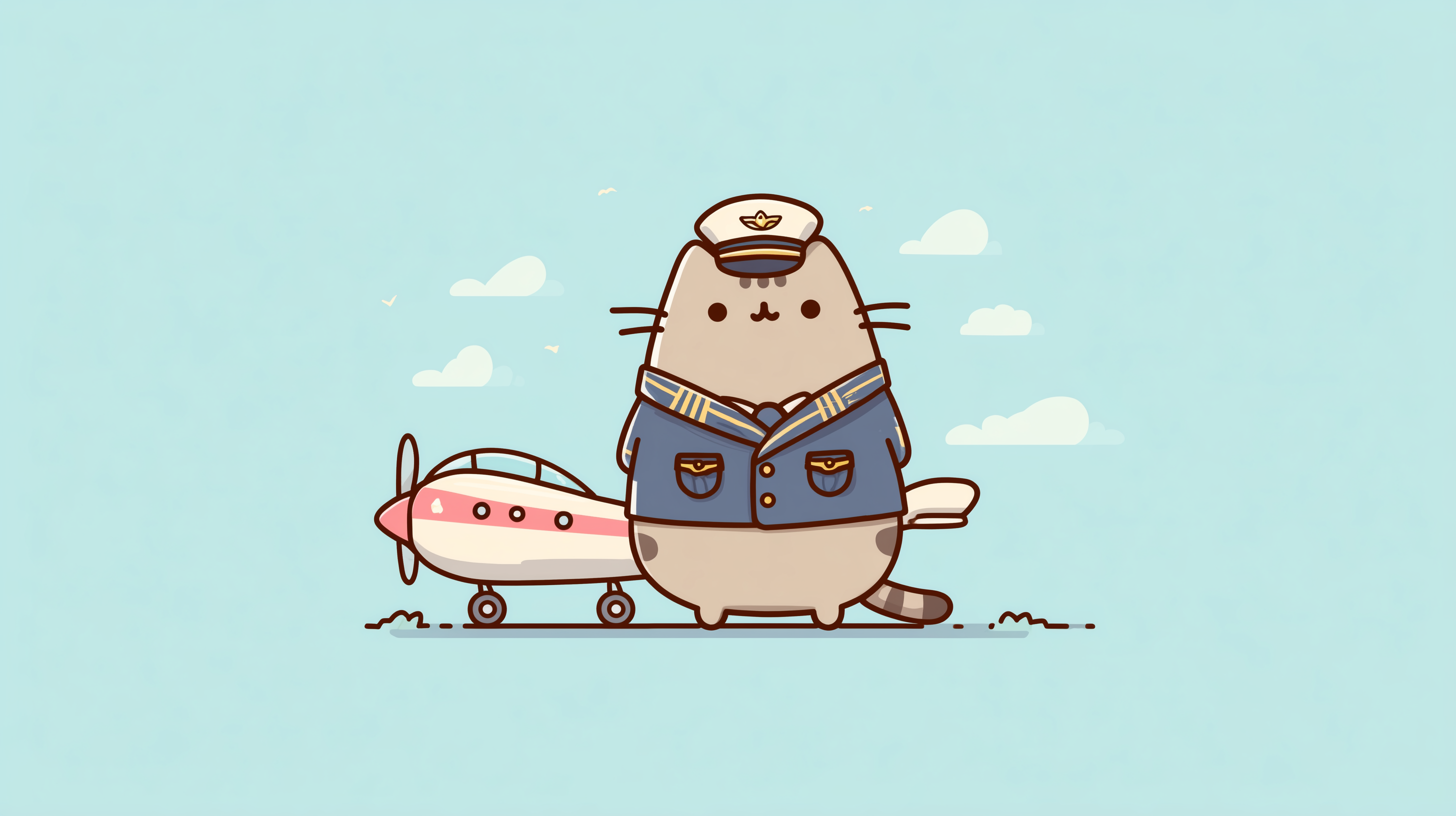 fond d'écran Pusheen 3840x2160 hd téléchargement gratuit
