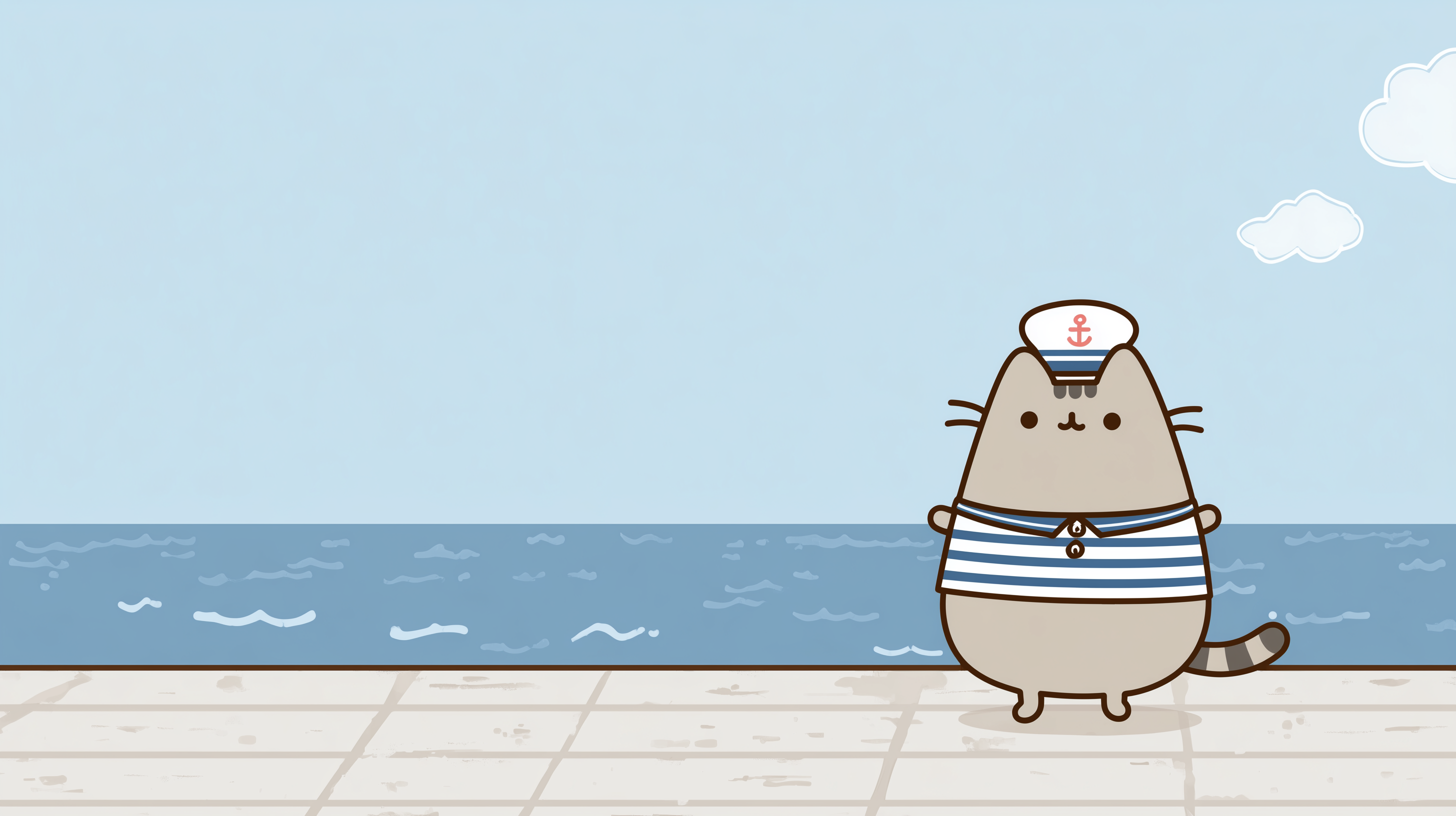 fond d'écran Pusheen ultra large téléchargement gratuit