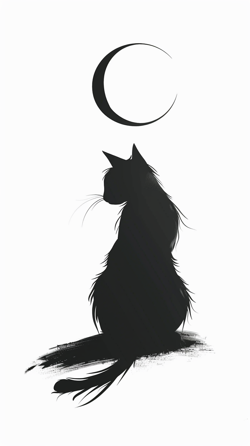 fond d'écran Chat noir téléphone gratuit télécharger gratuit