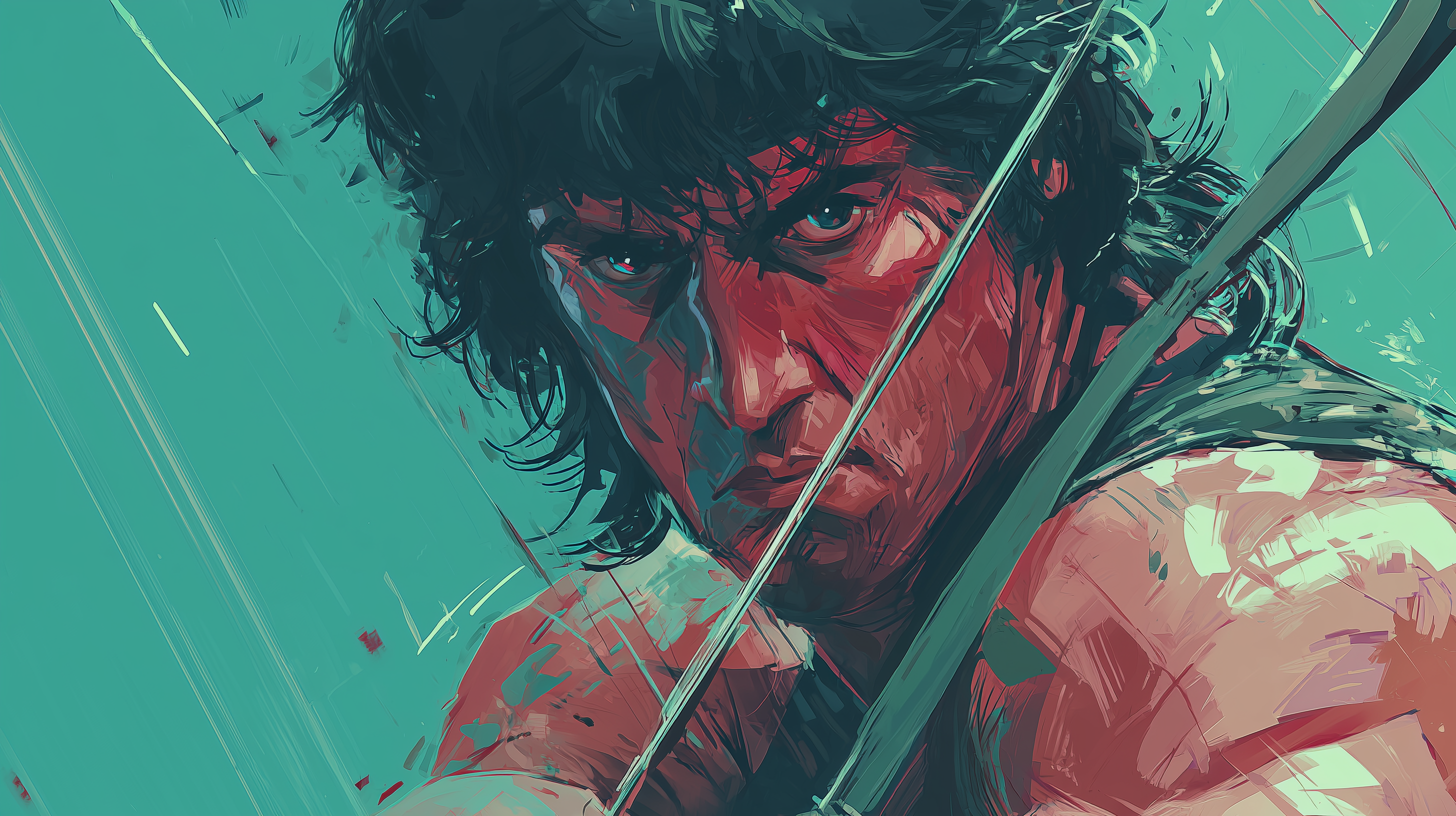 fond d'écran John Rambo windows 11 téléchargement gratuit