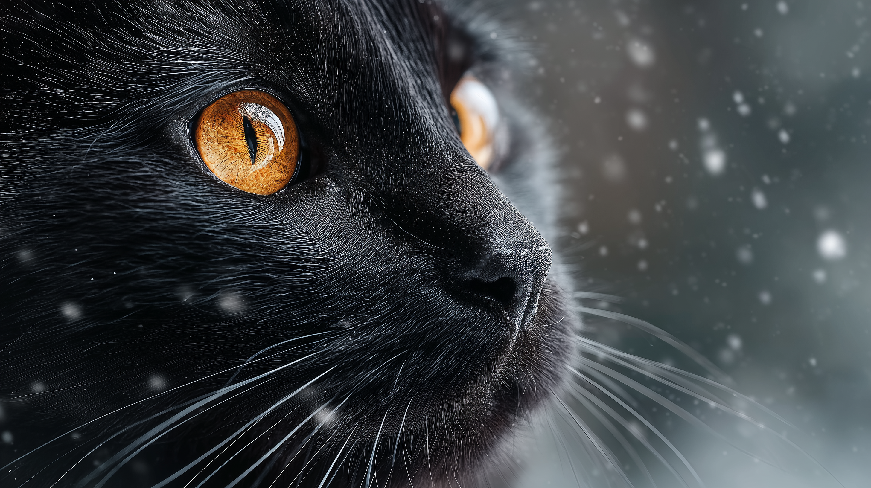 fond d'écran Chat noir pc 1920x1080 hd téléchargement gratuit