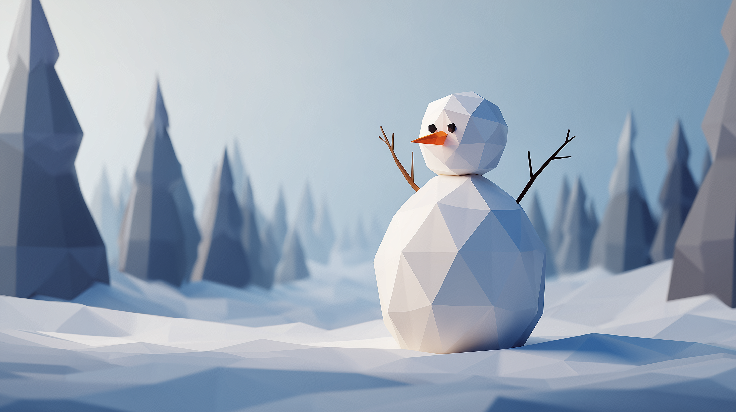 fond d'écran Bonhomme de neige 8k pc téléchargement gratuit