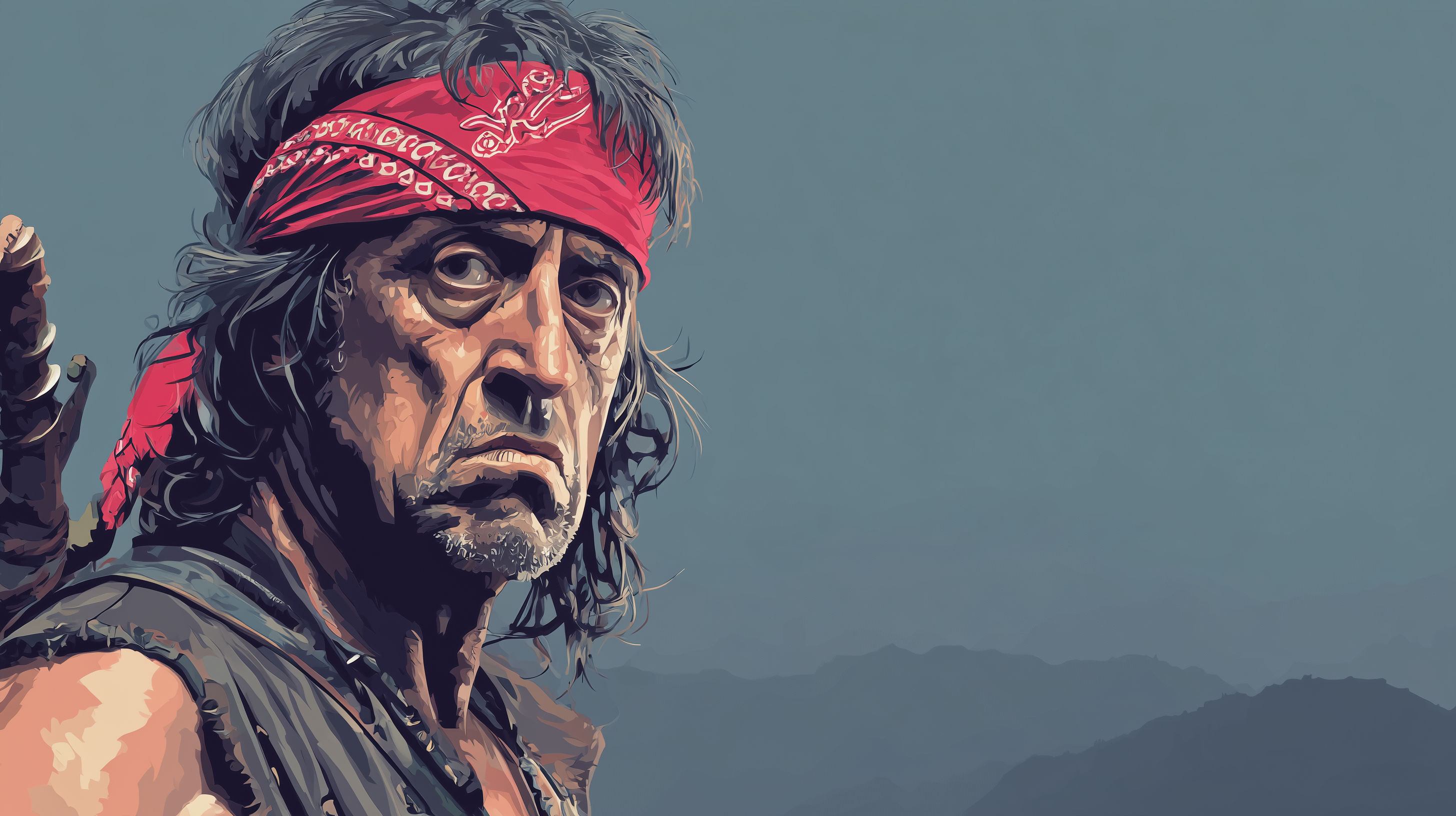 fond d'écran John Rambo windows 11 hd téléchargement gratuit
