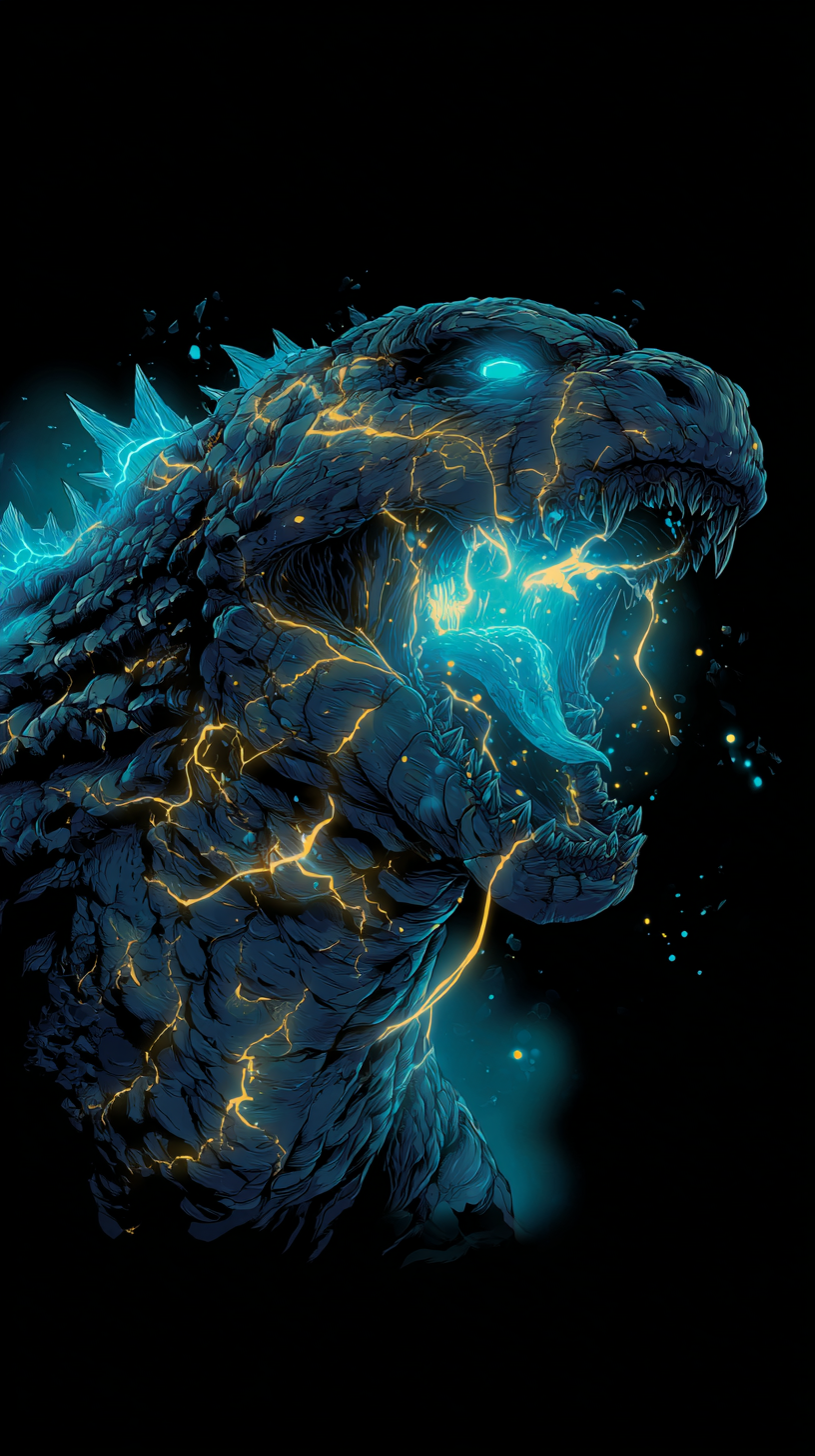 fond d'écran Godzilla iphone x télécharger gratuit