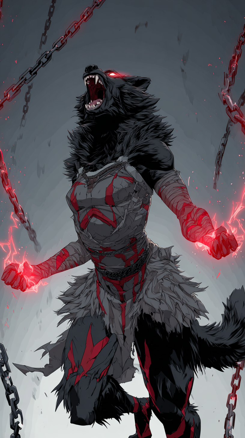 fond d'écran Lycanthrope android 4k télécharger gratuit