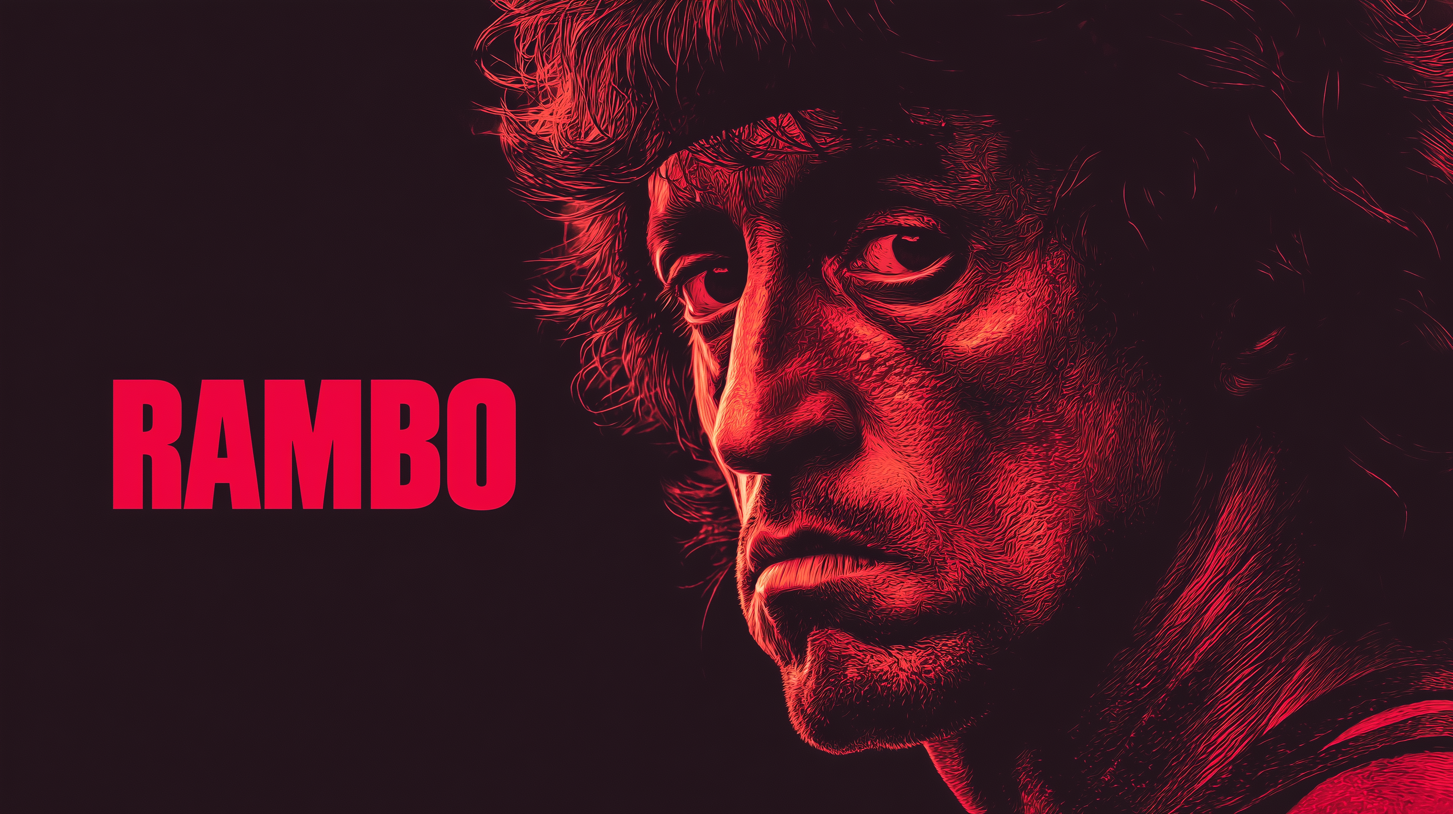 fond d'écran John Rambo 4k pour pc téléchargement gratuit