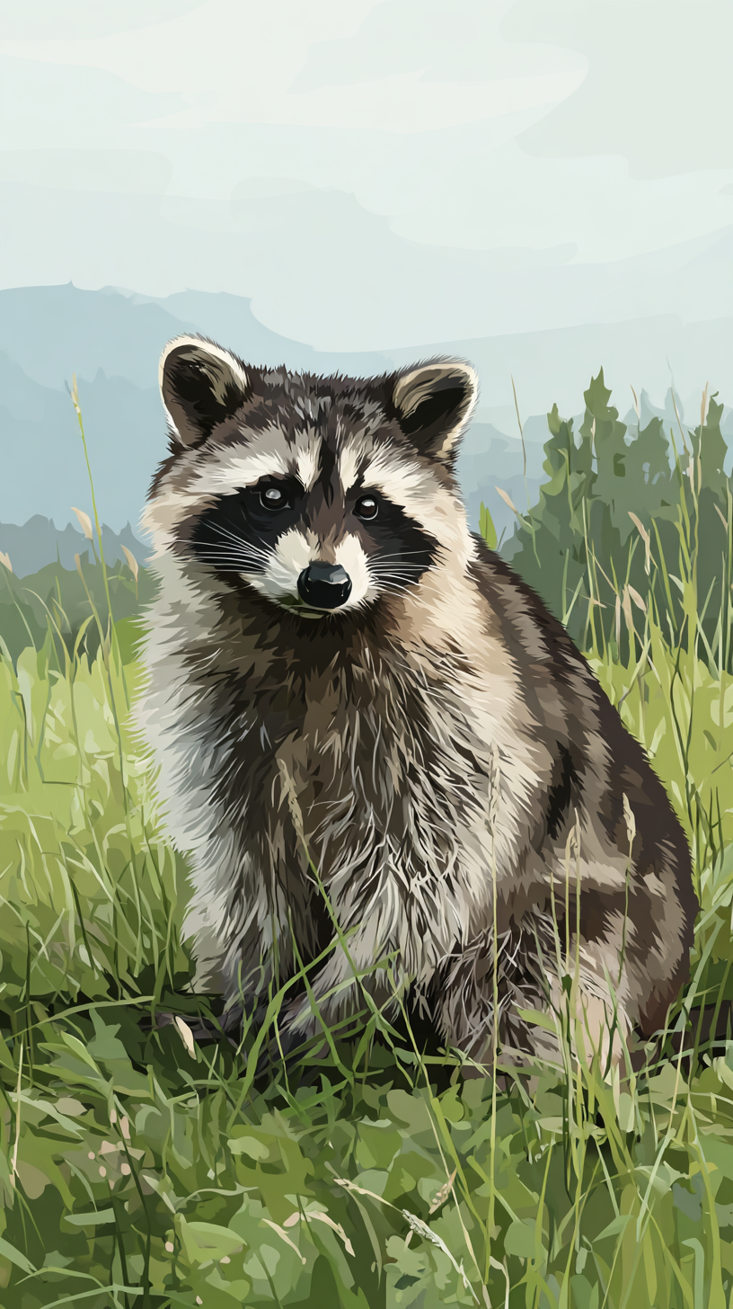 xiaomi fond d'écran Raton laveur télécharger gratuit