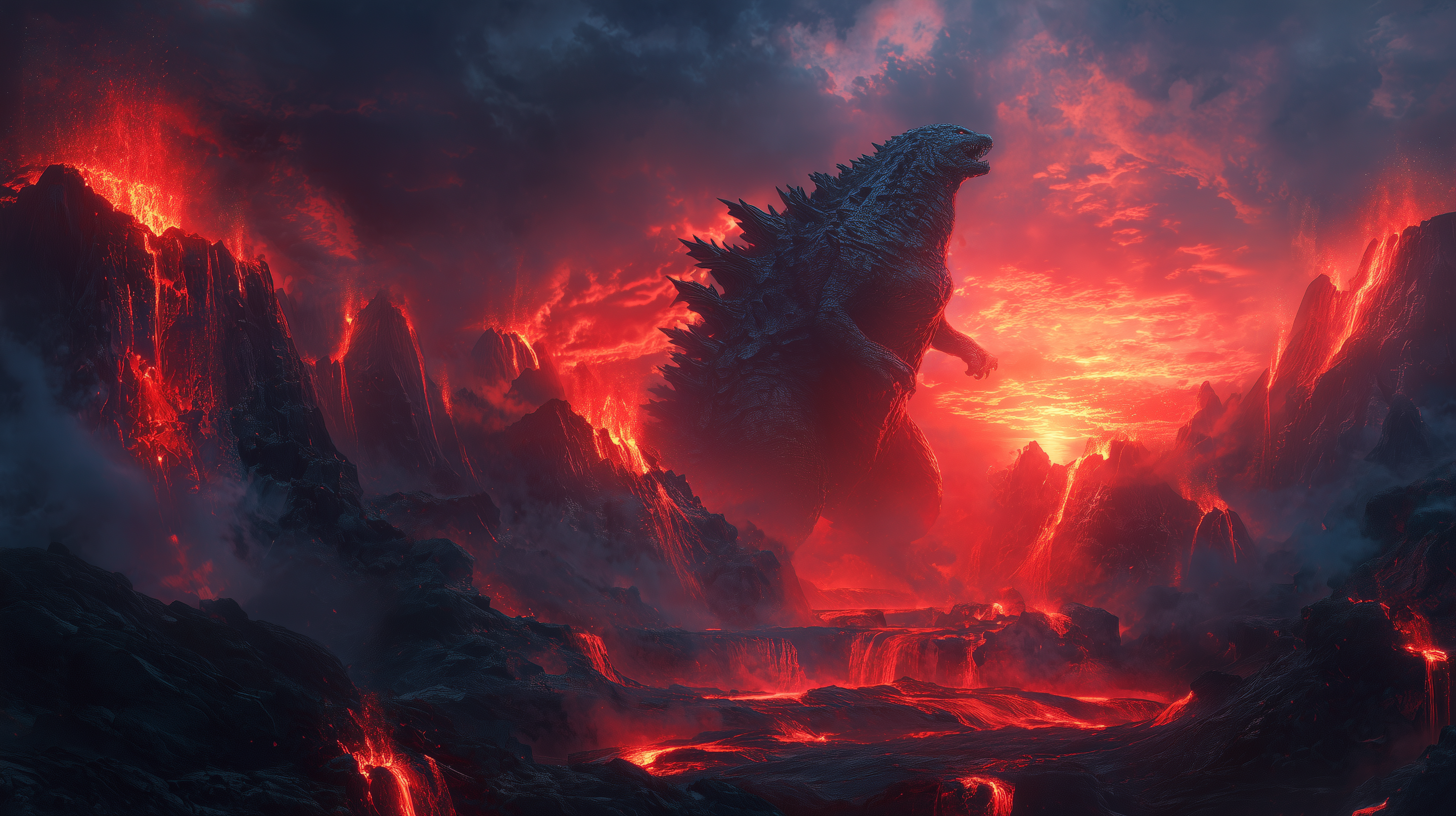 fond d'écran Godzilla 1920x1080 gratuit téléchargement gratuit