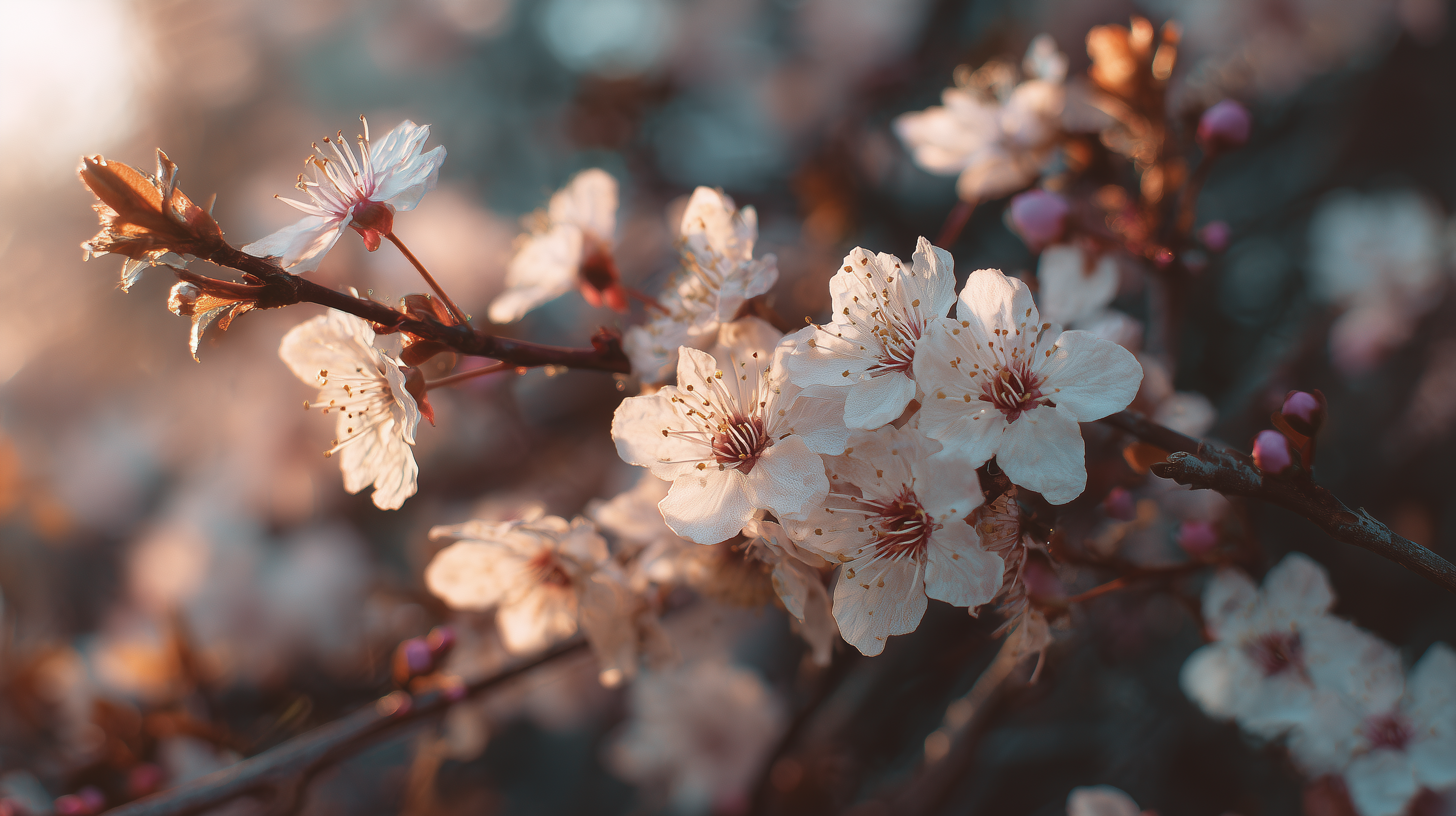 fond d'écran Fleur de cerisier 3840x1080 téléchargement gratuit