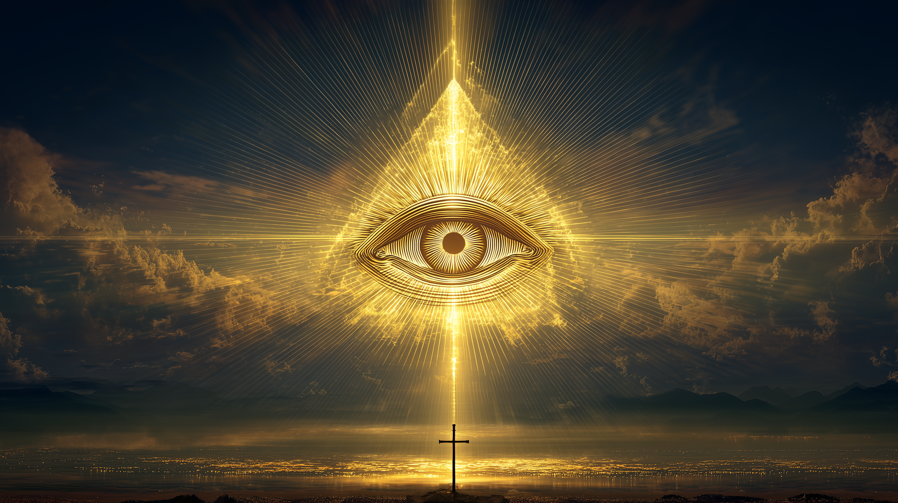 fond d'écran L’œil de la Providence hp windows 11 téléchargement gratuit