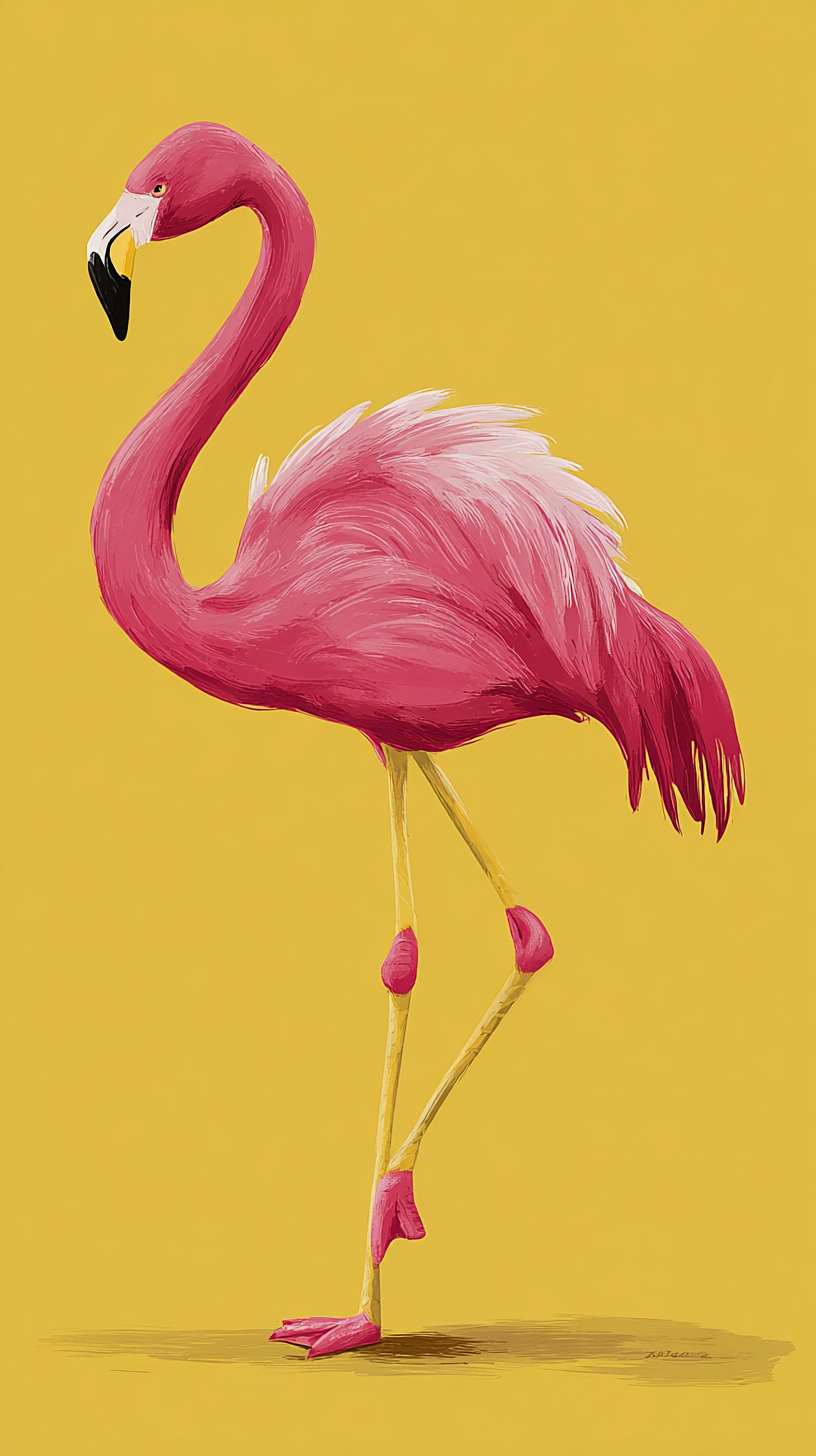 fond d'écran Flamant iphone ios gratuit