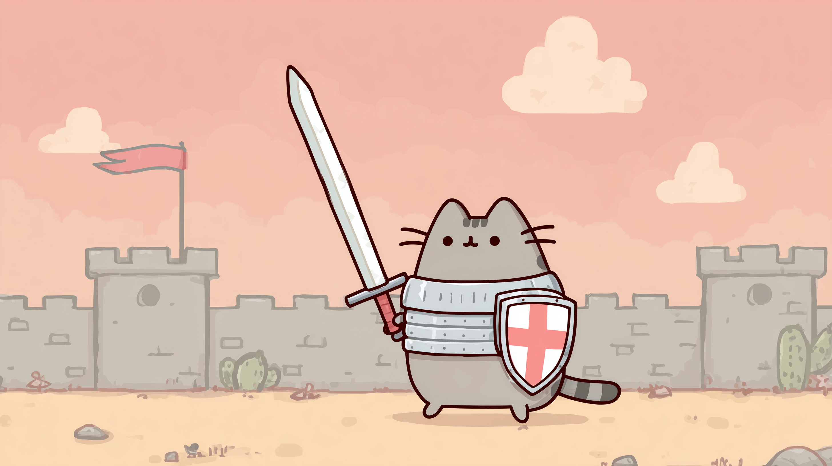 fond d'écran Pusheen mac 4k téléchargement gratuit
