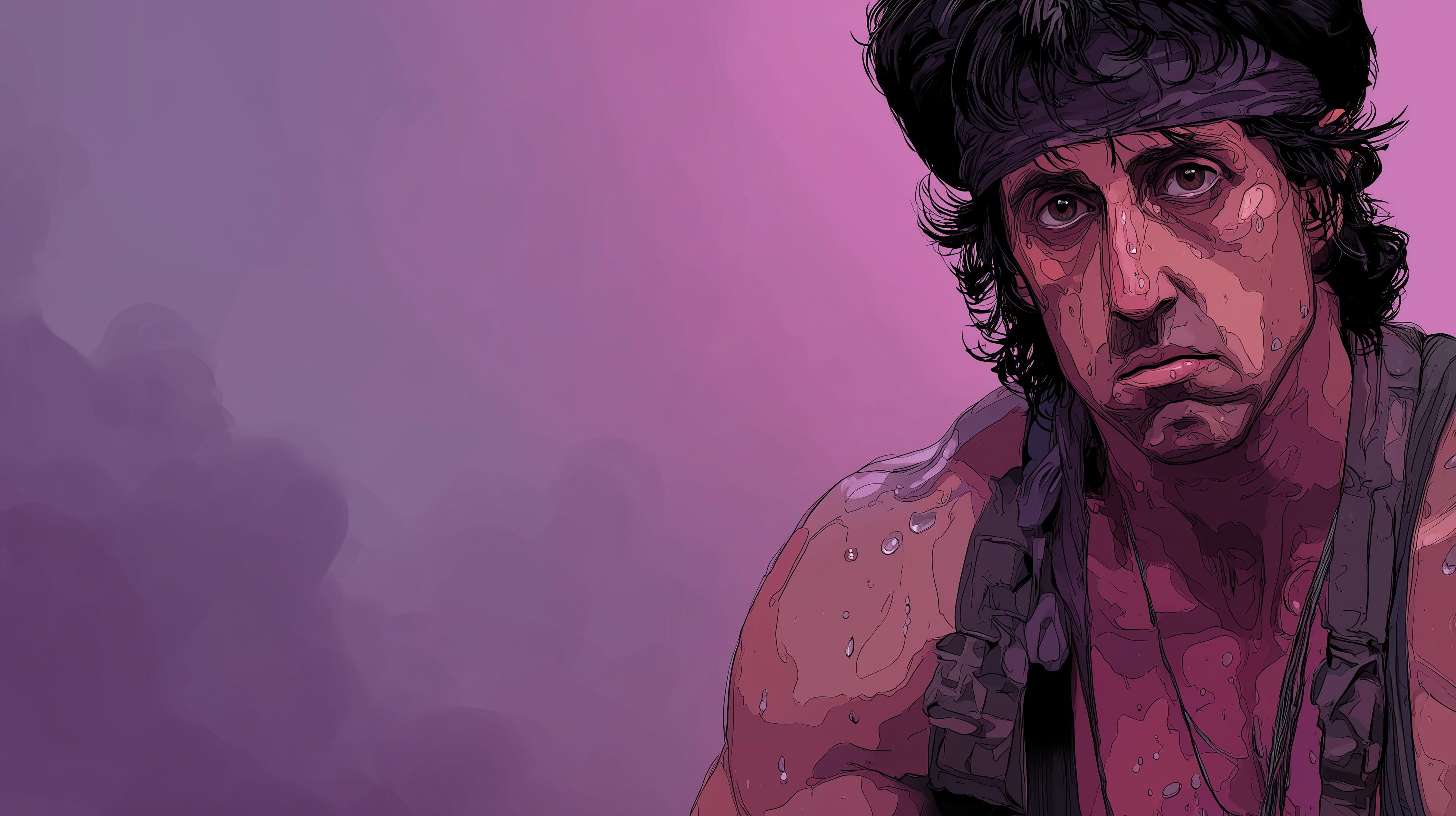 fond d'écran John Rambo 4k pour pc téléchargement gratuit