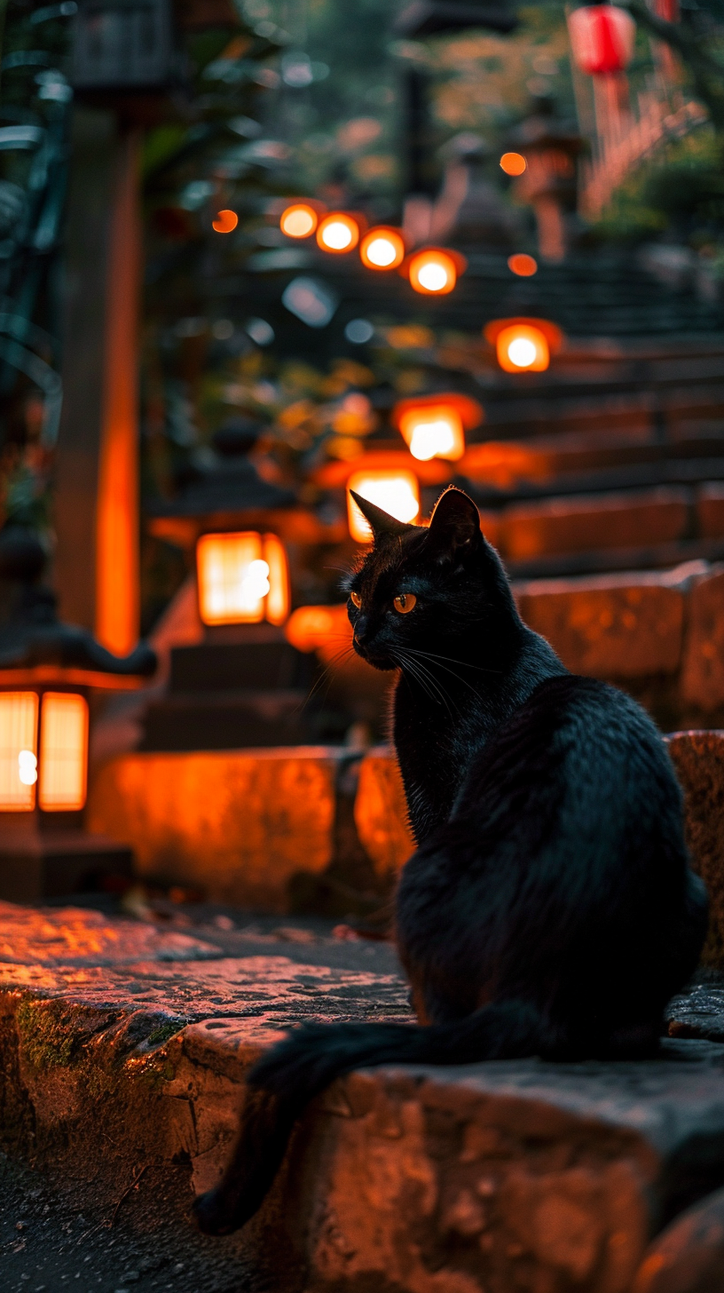 fond d'écran Chat noir iphone télécharger gratuit