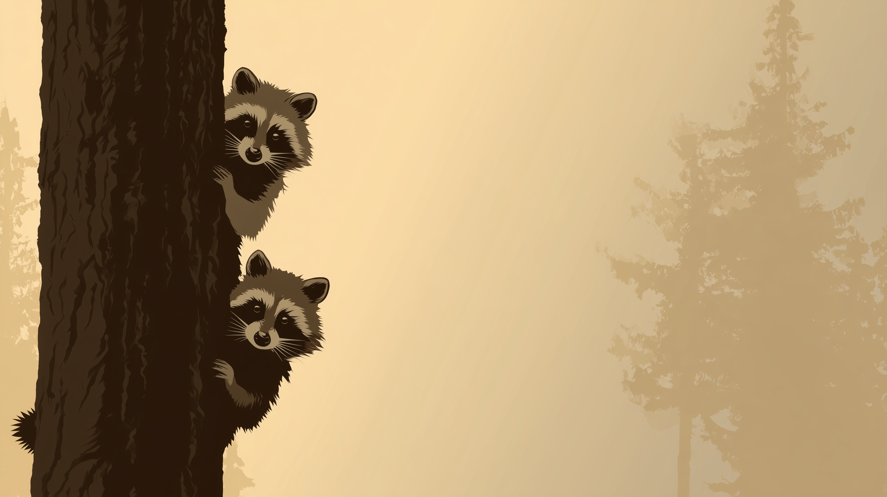 fond d'écran Raton laveur hp téléchargement gratuit