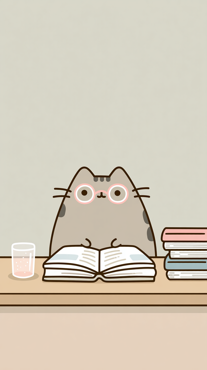 fond d'écran Pusheen iphone 14 pro max gratuit