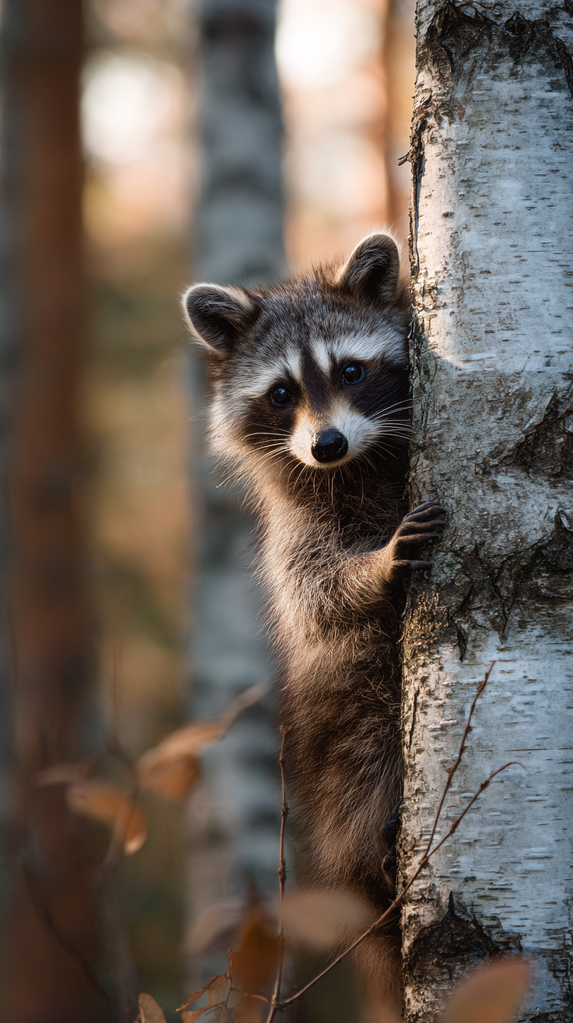 fond d'écran Raton laveur iphone ios gratuit