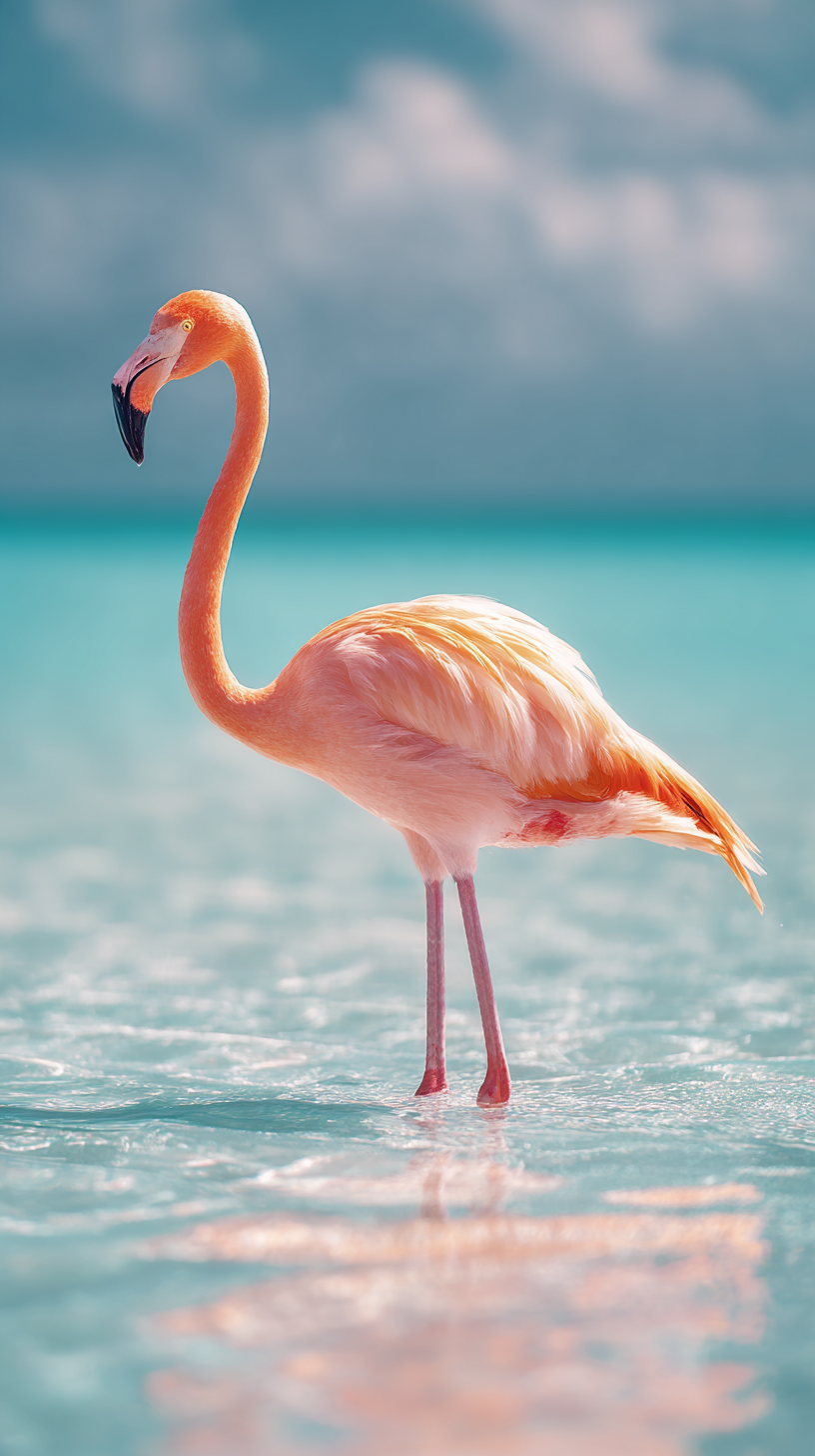 fond d'écran Flamant iphone gratuit télécharger gratuit