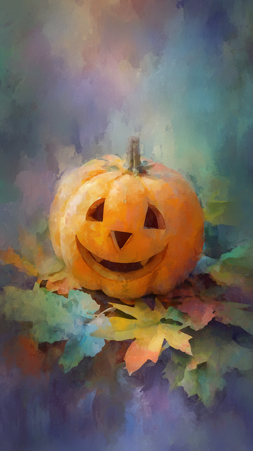 fond d'écran Jack o’ lantern iphone 8 gratuit