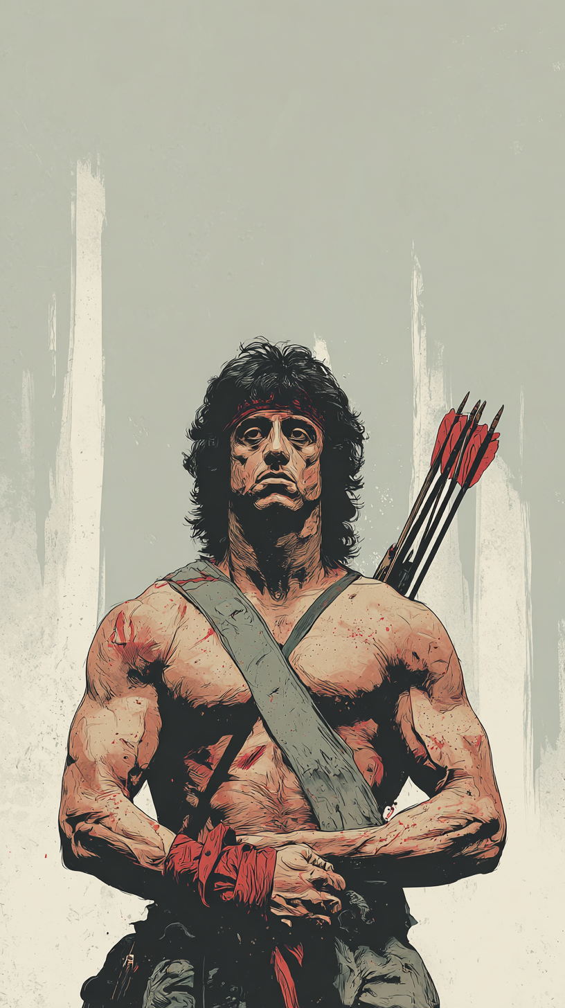 fond d'écran John Rambo iphone 17 pro max gratuit