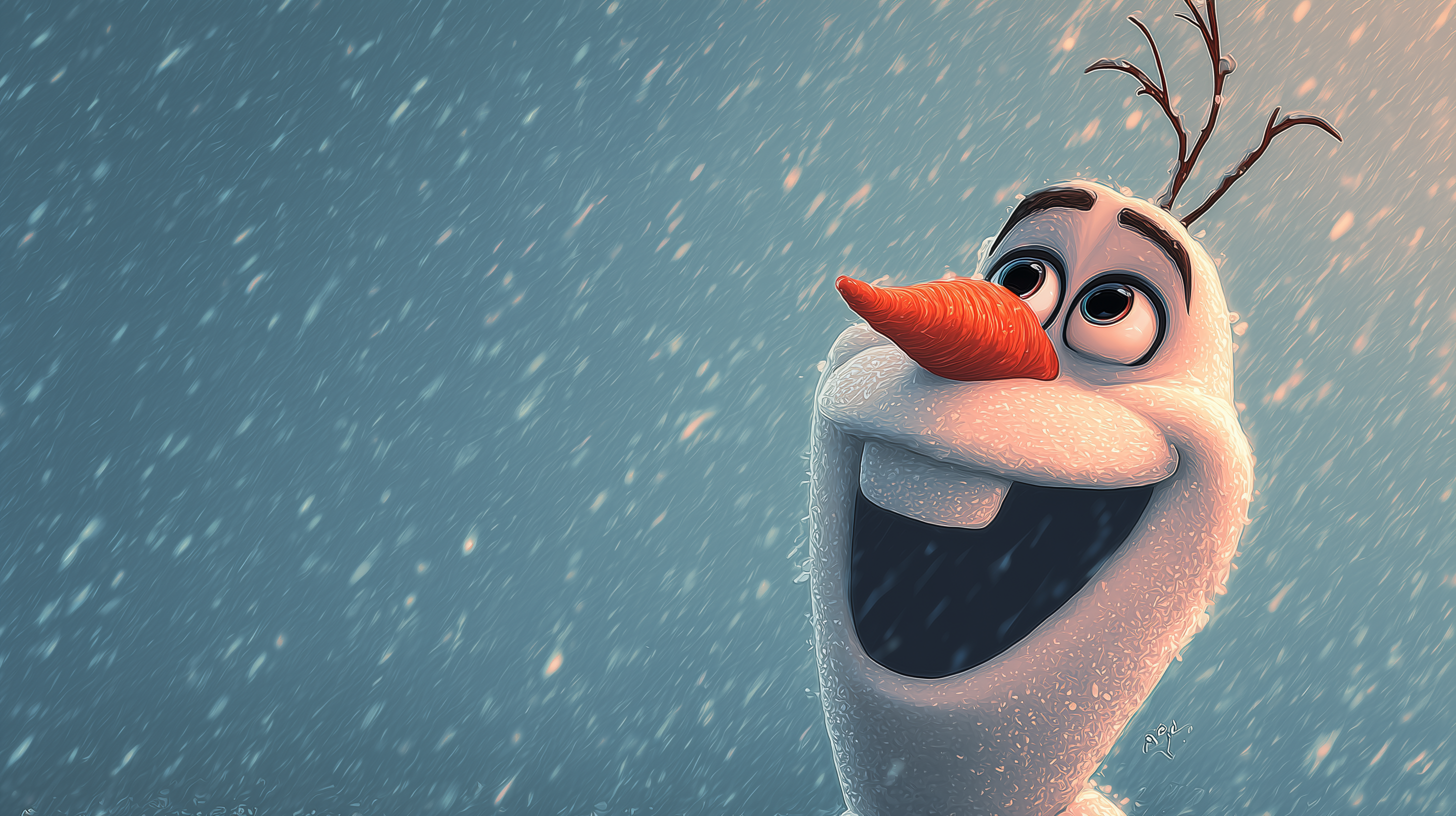 fond d'écran Olaf 4k 1920x1080 téléchargement gratuit