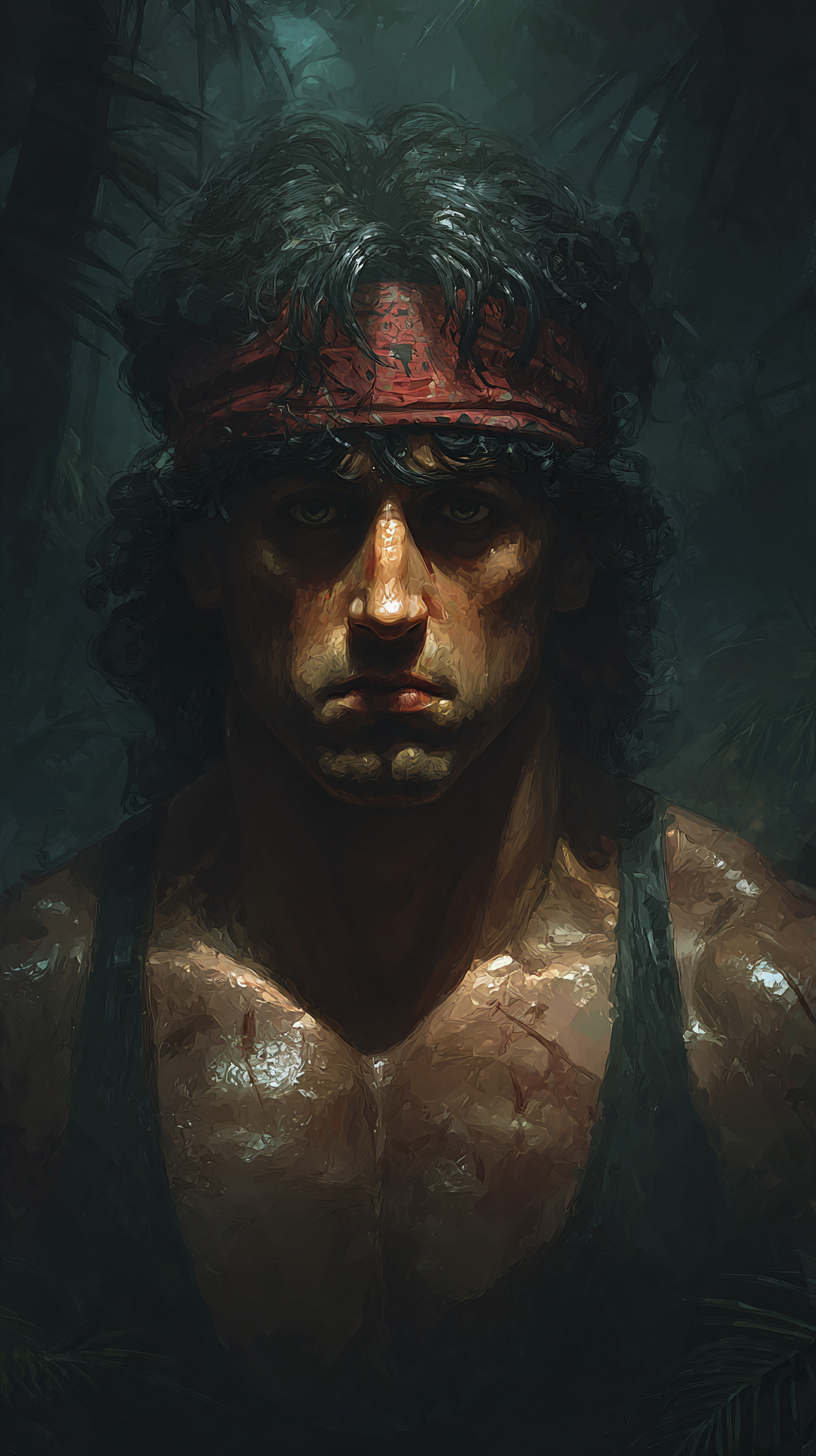fond d'écran John Rambo iphone x télécharger gratuit