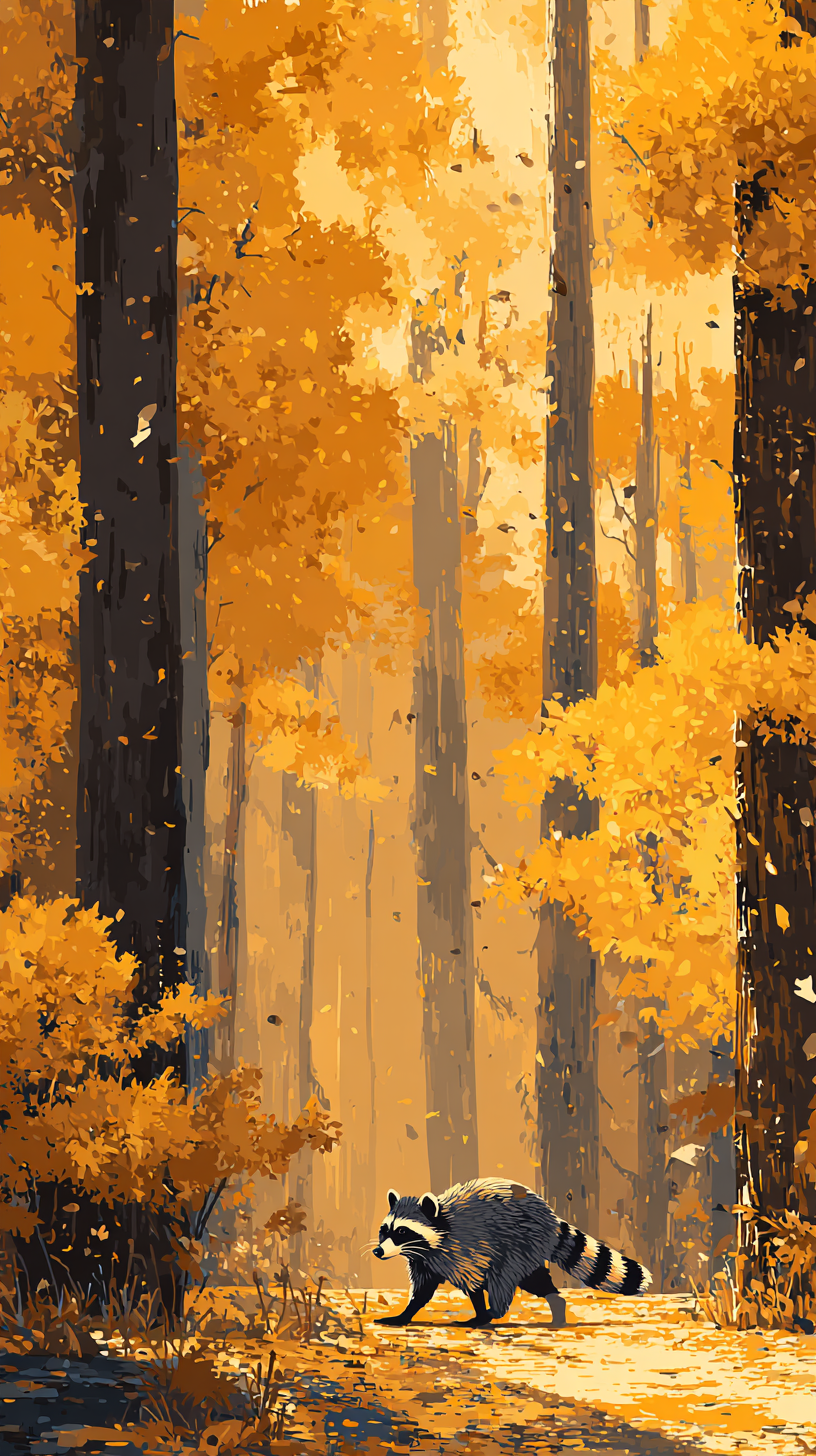 fond d'écran Raton laveur iphone 17 air gratuit