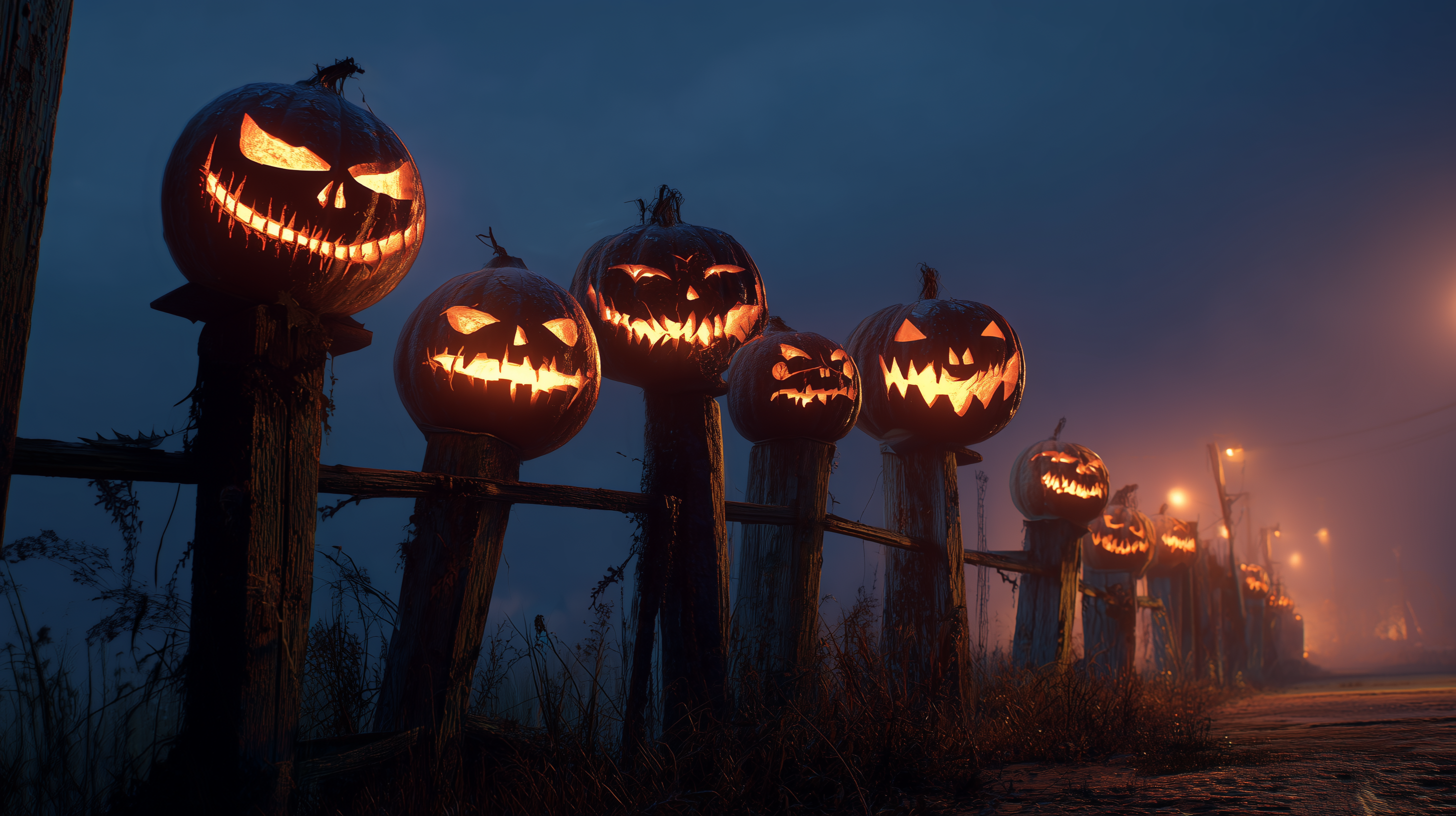 fond d'écran Jack o’ lantern pc 1920x1080 hd téléchargement gratuit
