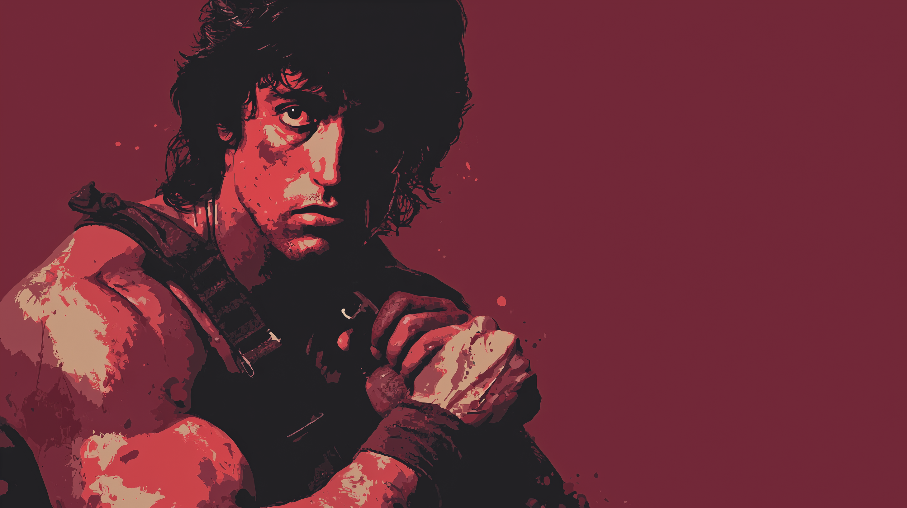 fond d'écran John Rambo pour mac 4k téléchargement gratuit