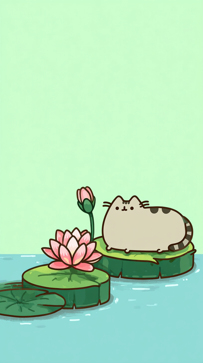 fond d'écran Pusheen iphone ios gratuit