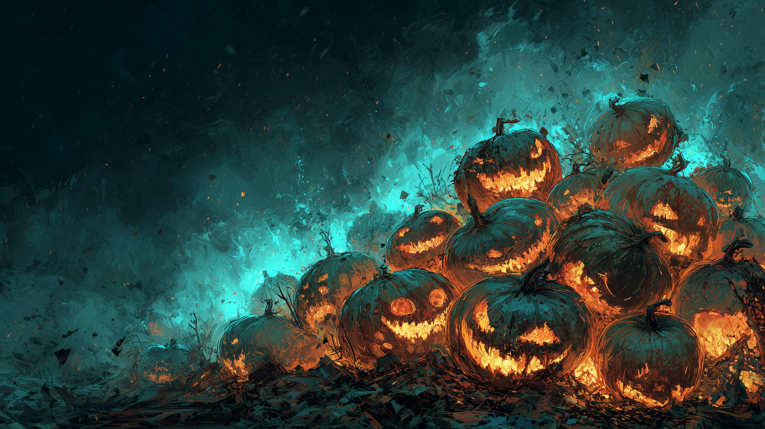 fond d'écran Jack o’ lantern hp 4k téléchargement gratuit