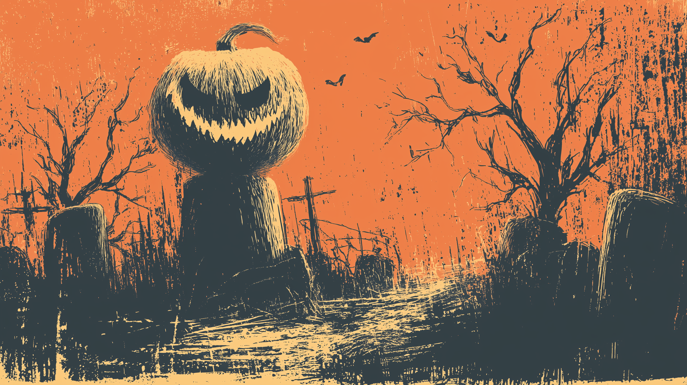 fond d'écran Jack o’ lantern windows 11 gratuit téléchargement gratuit