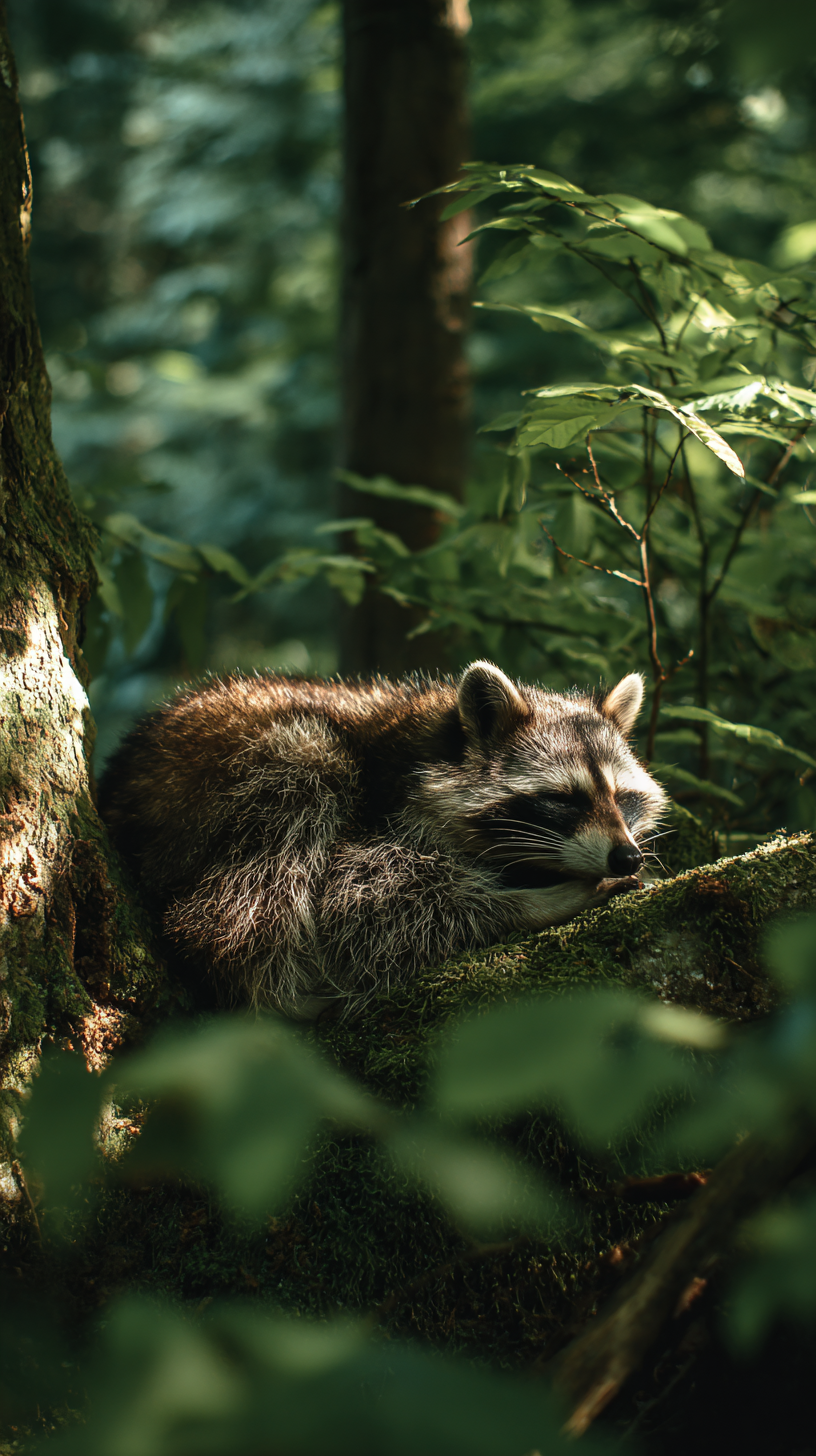 fond d'écran Raton laveur iphone 15 4k gratuit