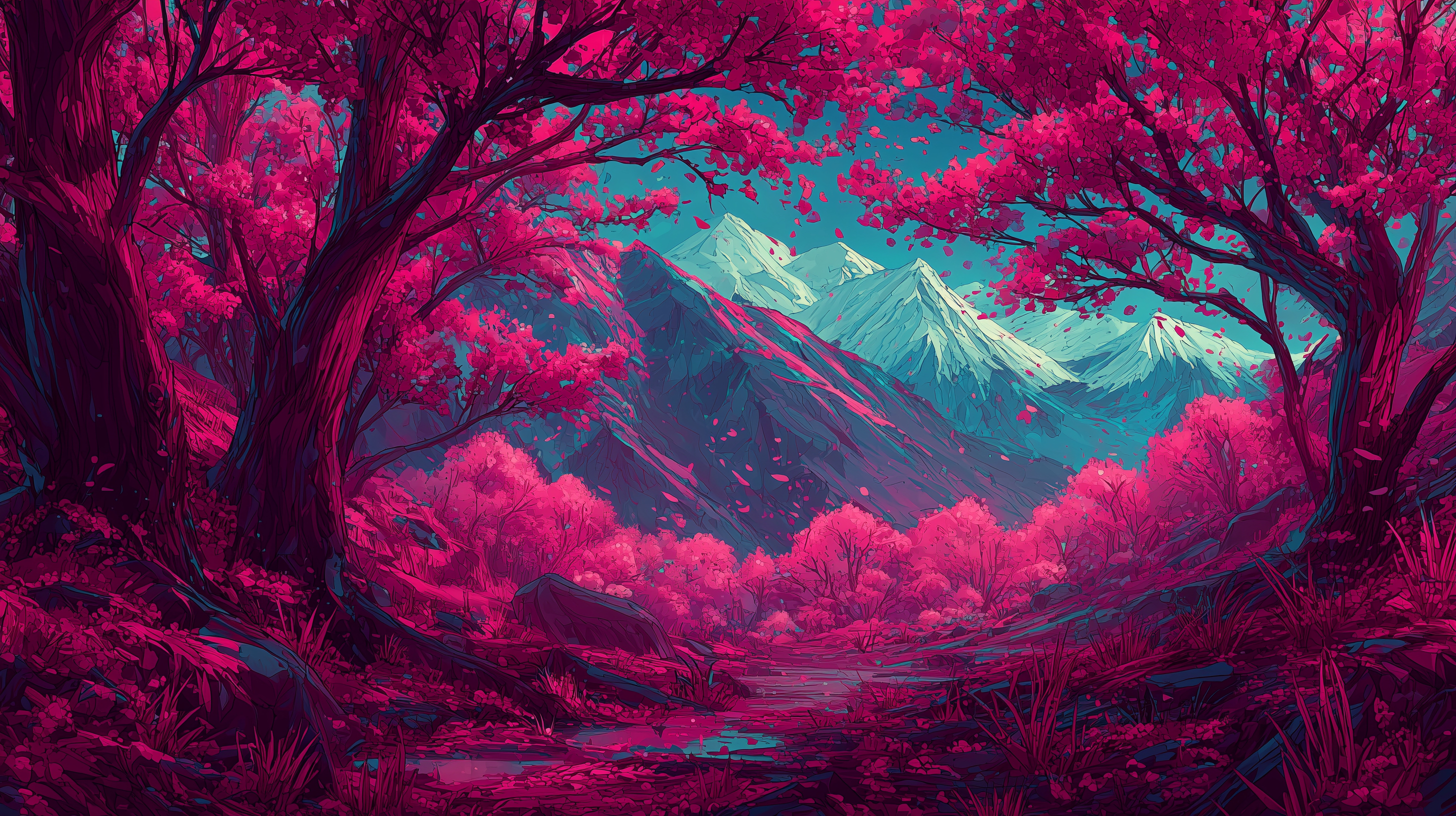 fond d'écran Fleur de cerisier pc 4k 1920x1080 téléchargement gratuit
