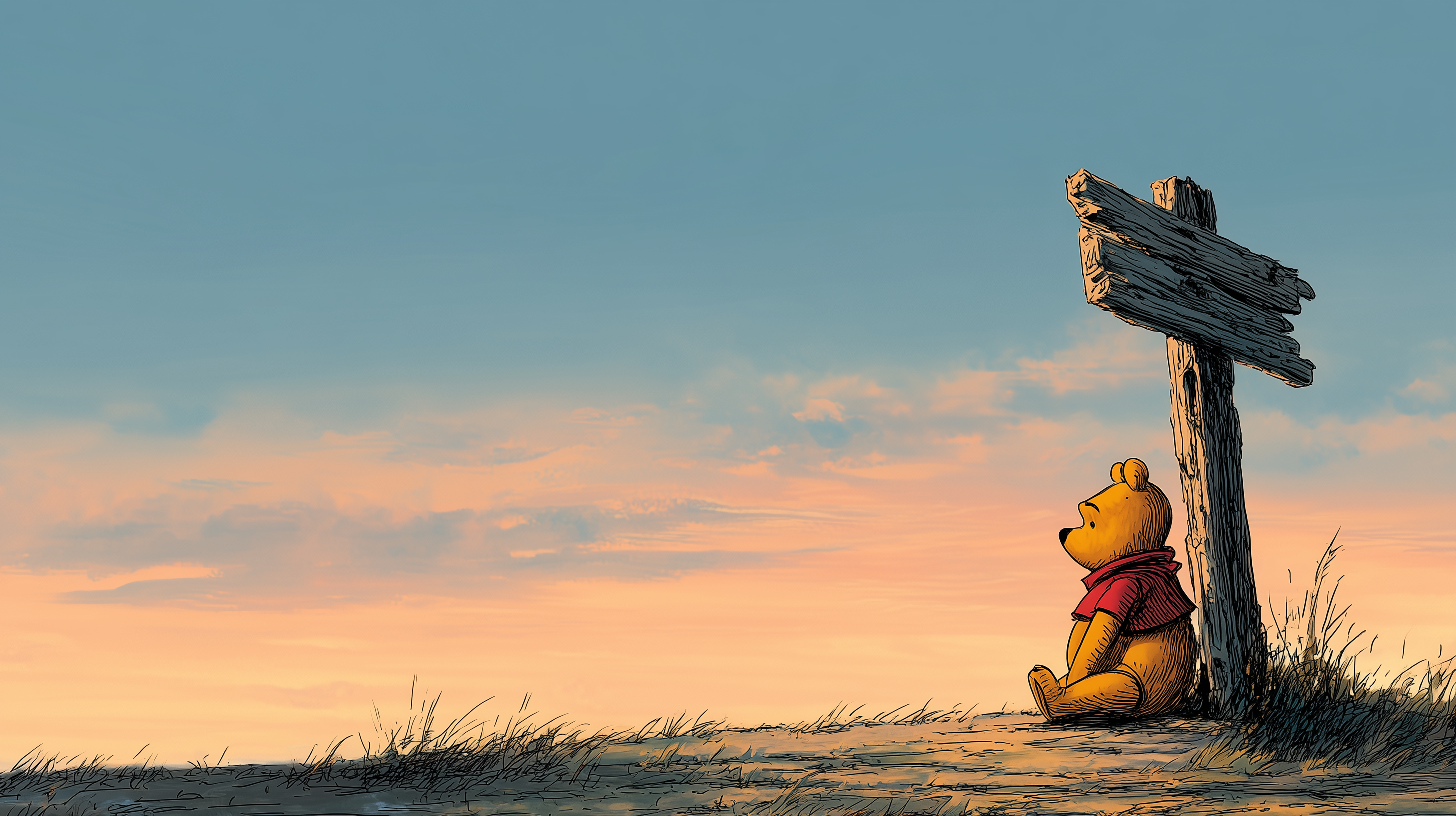 fond d'écran Winnie l’ourson ultra hd 4k téléchargement gratuit
