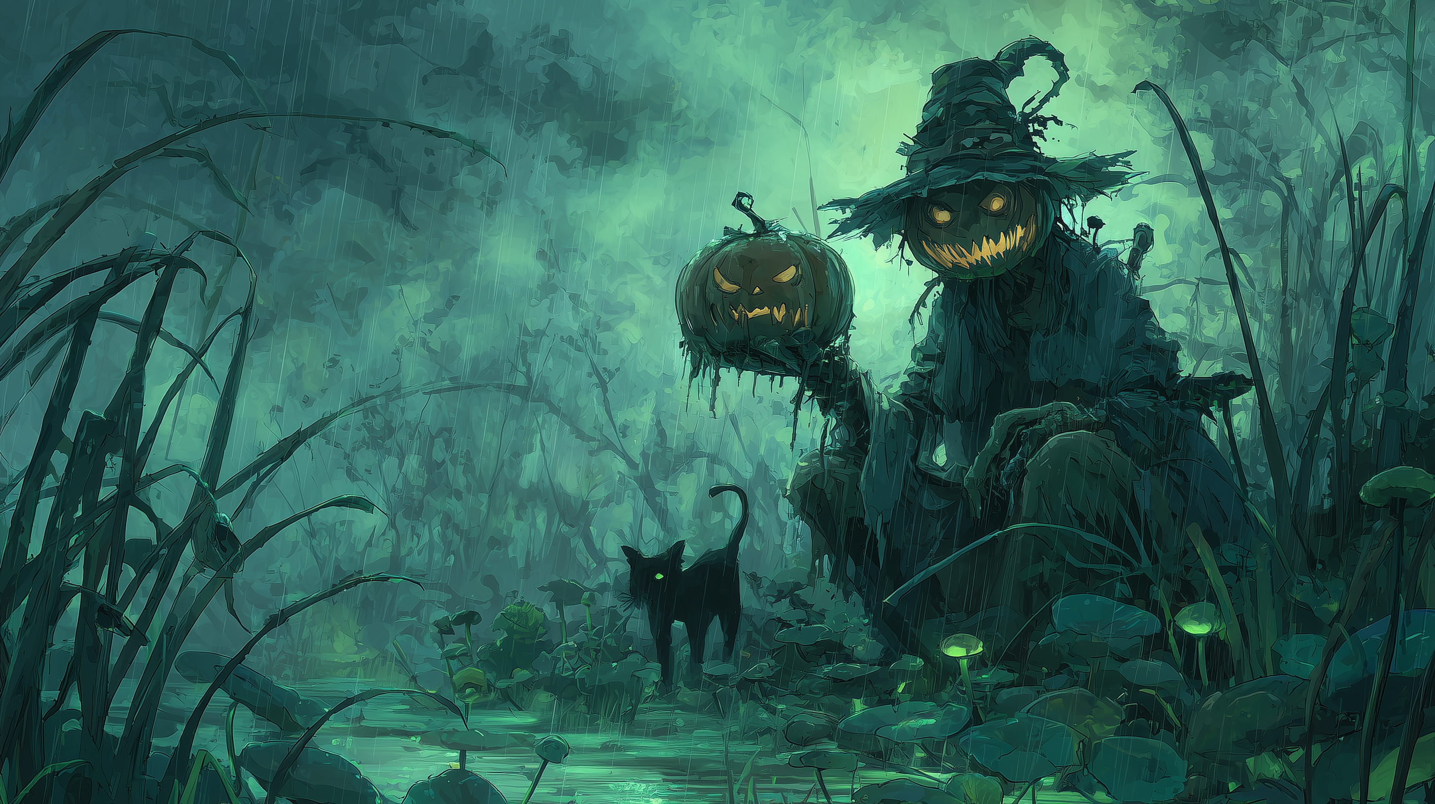 fond d'écran Jack o’ lantern 3000x2000 téléchargement gratuit