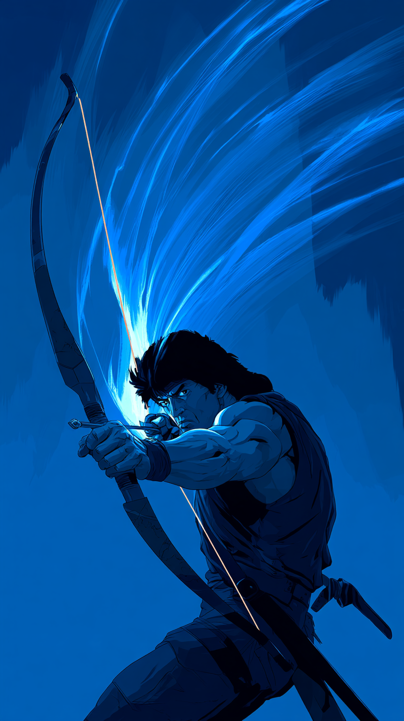 fond d'écran John Rambo iphone 15 pro gratuit