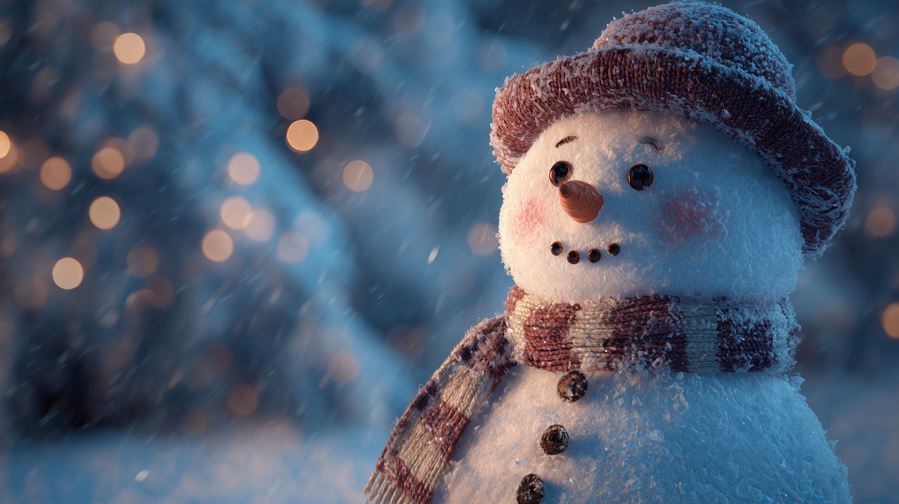 fond d'écran Bonhomme de neige pour mac 4k téléchargement gratuit
