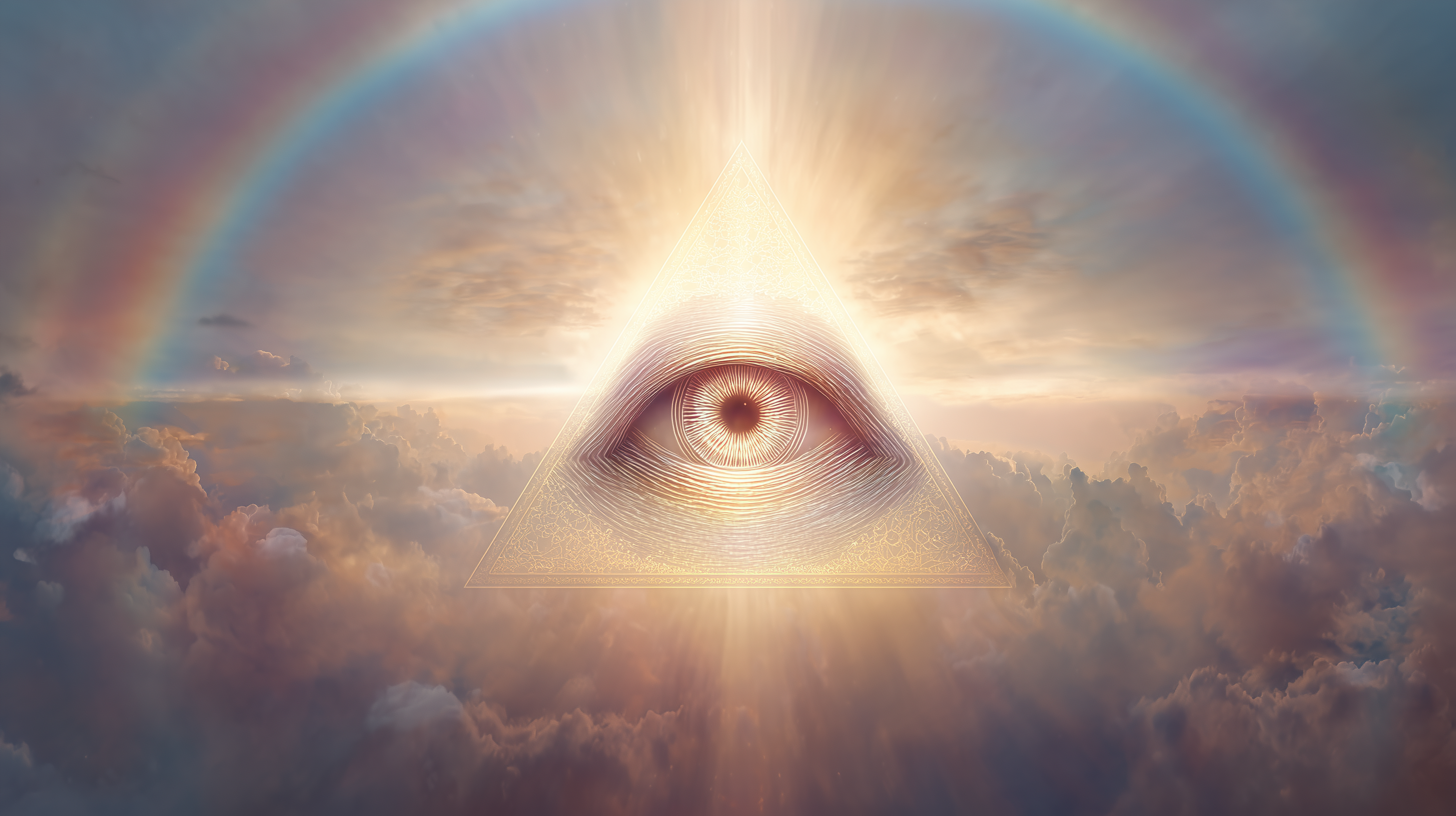 fond d'écran L’œil de la Providence 3840x1440 téléchargement gratuit
