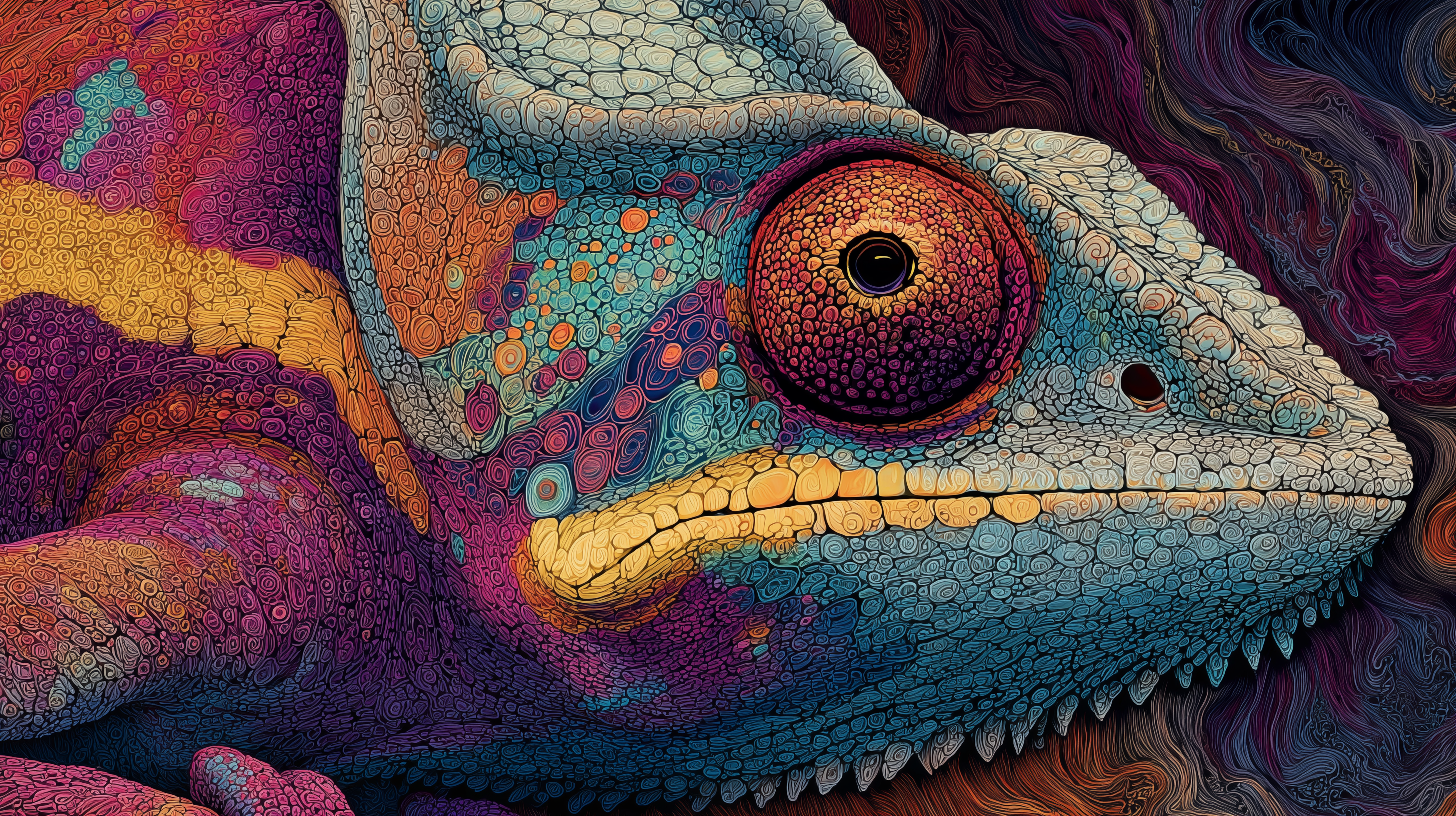 fond d'écran Caméléon windows 11 téléchargement gratuit