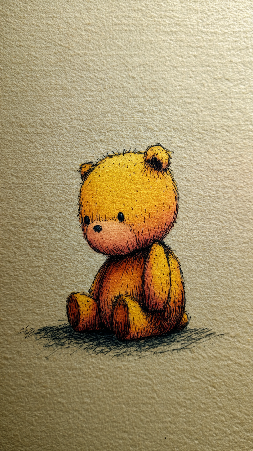 fond d'écran Ours en peluche iphone 15 télécharger gratuit