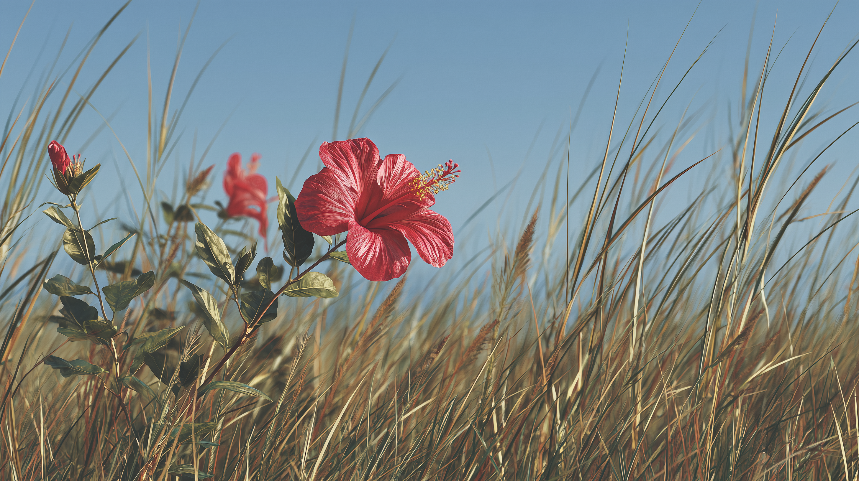 fond d'écran Hibiscus 4k windows 10 téléchargement gratuit