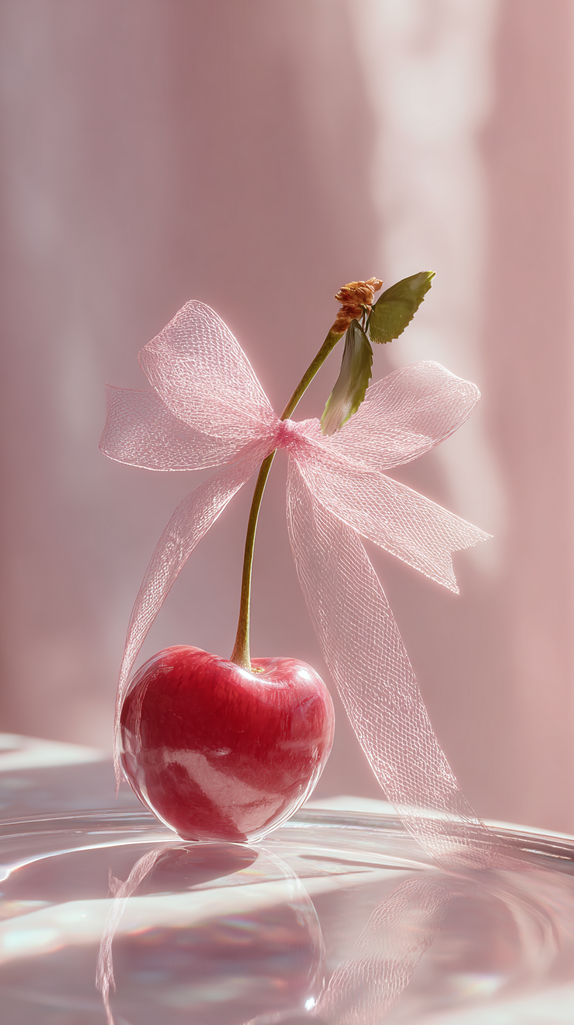 fond d'écran Cerise iphone 15 pro télécharger gratuit