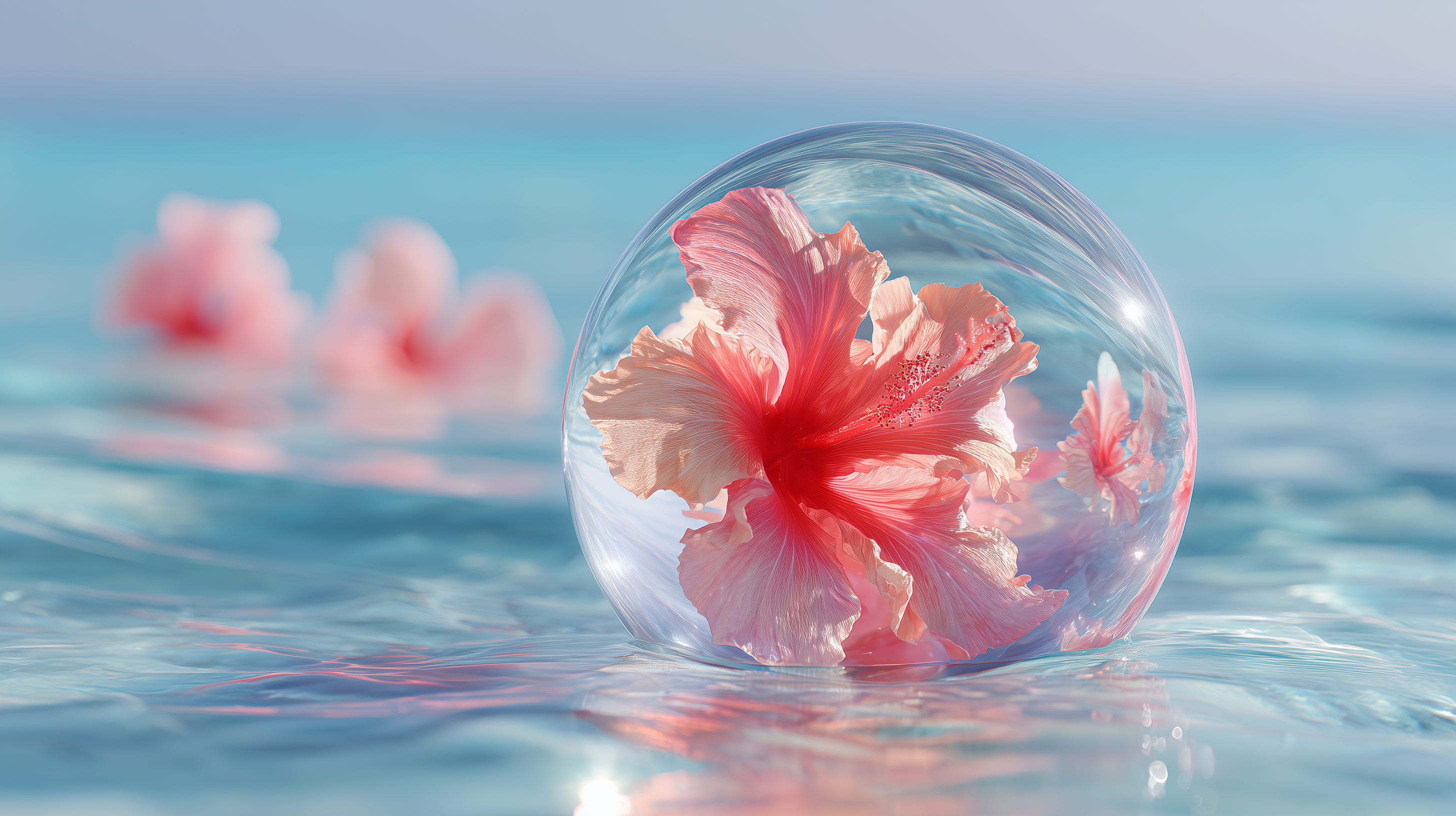 fond d'écran Hibiscus pc windows 10 téléchargement gratuit