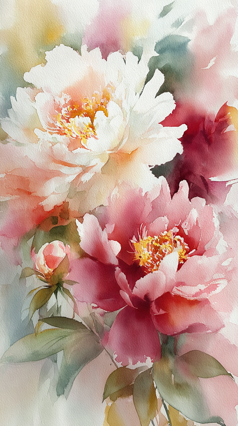 fond d'écran Pivoines téléphone gratuit
