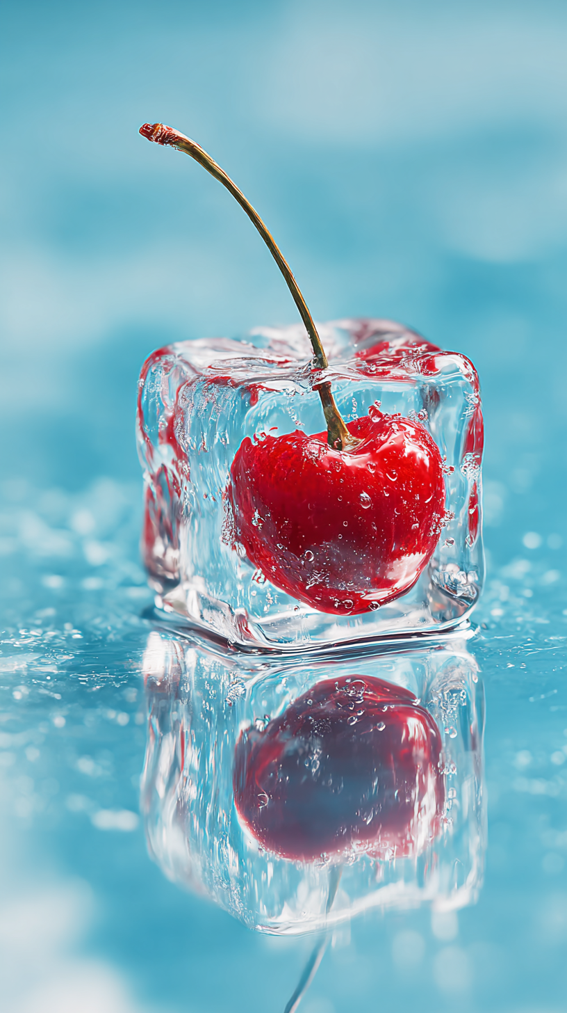 fond d'écran Cerise iphone 15 pro télécharger gratuit