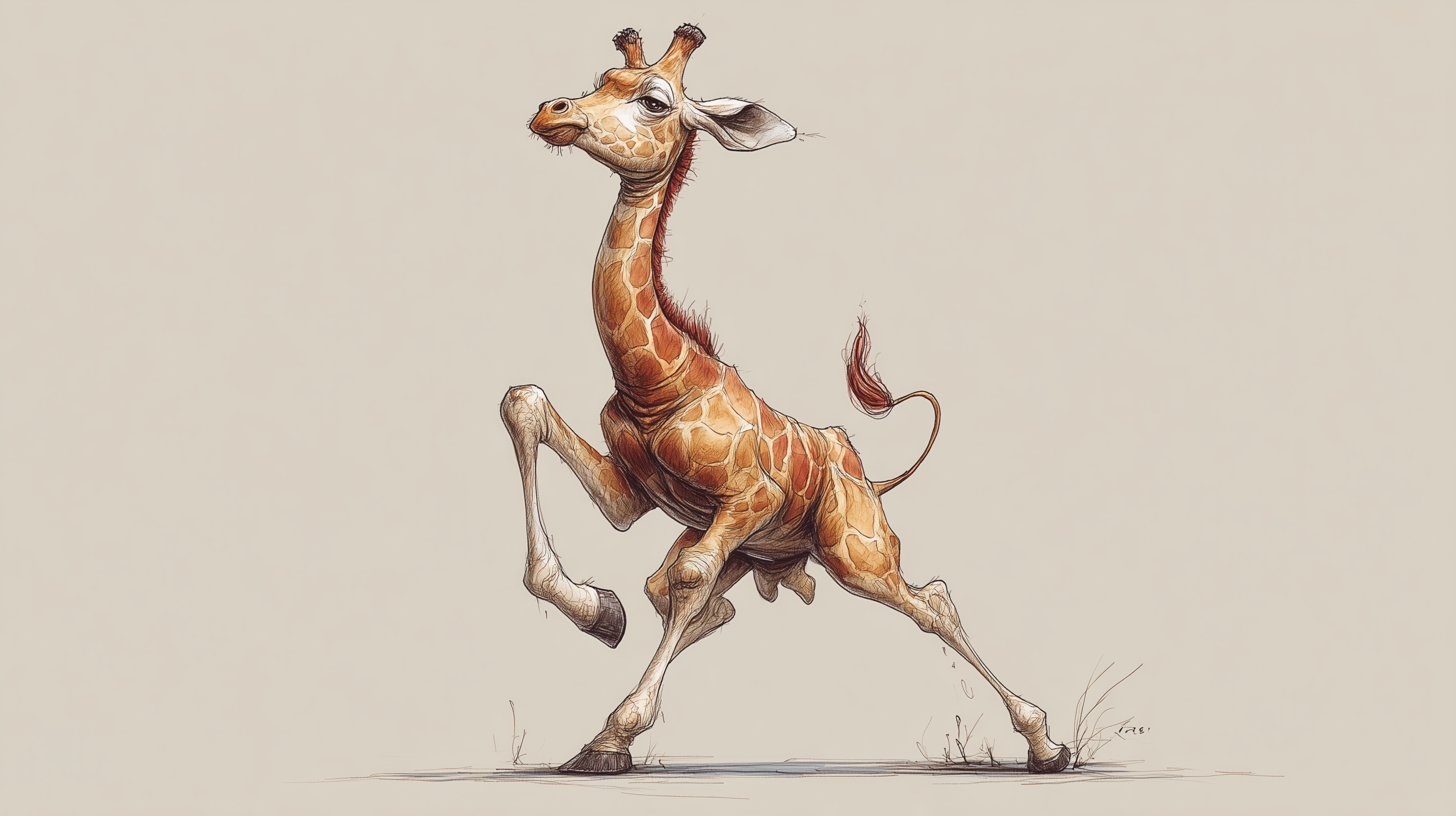 fond d'écran Girafe pc téléchargement gratuit
