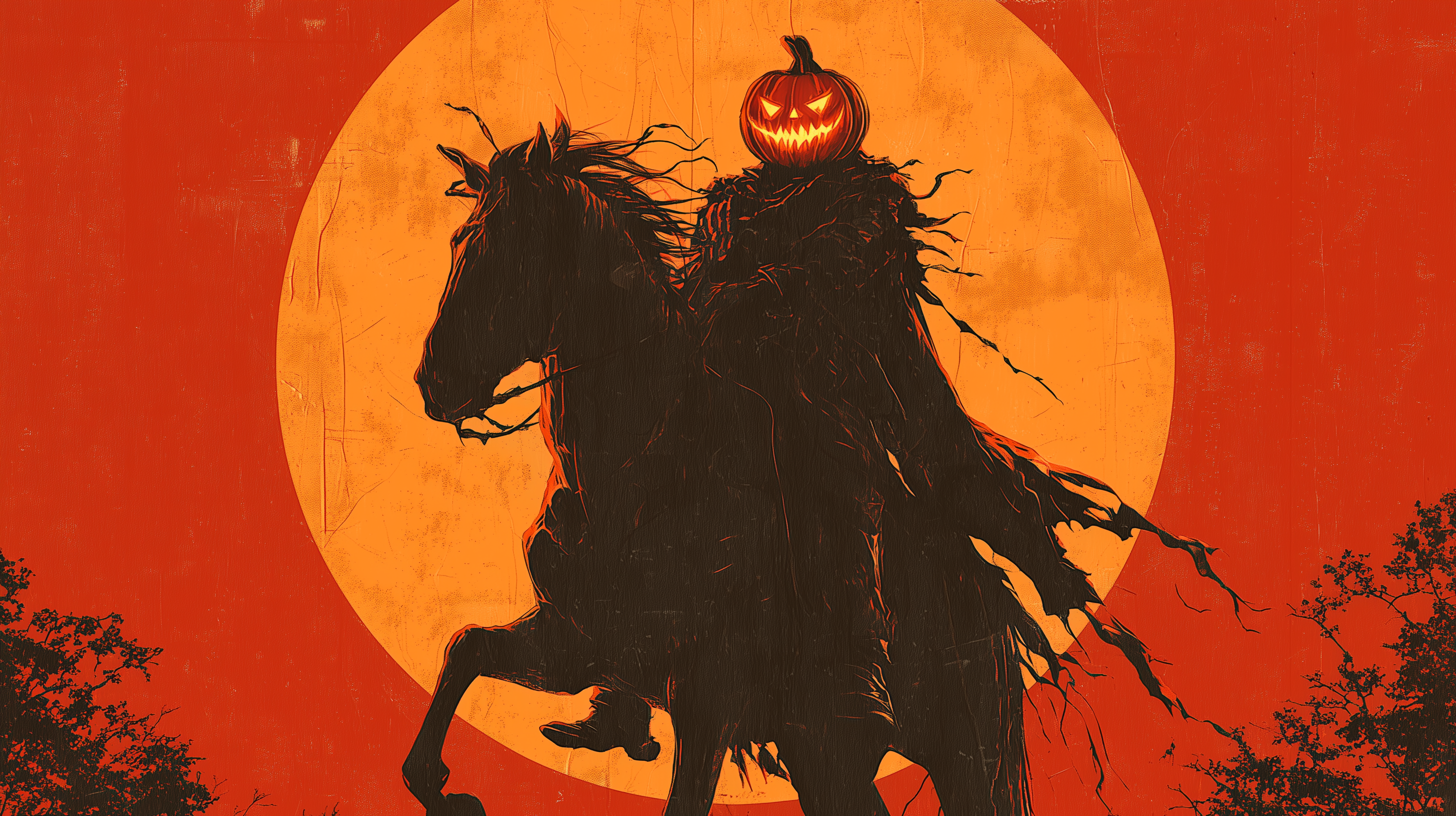 fond d'écran Headless Horseman mac 4k téléchargement gratuit