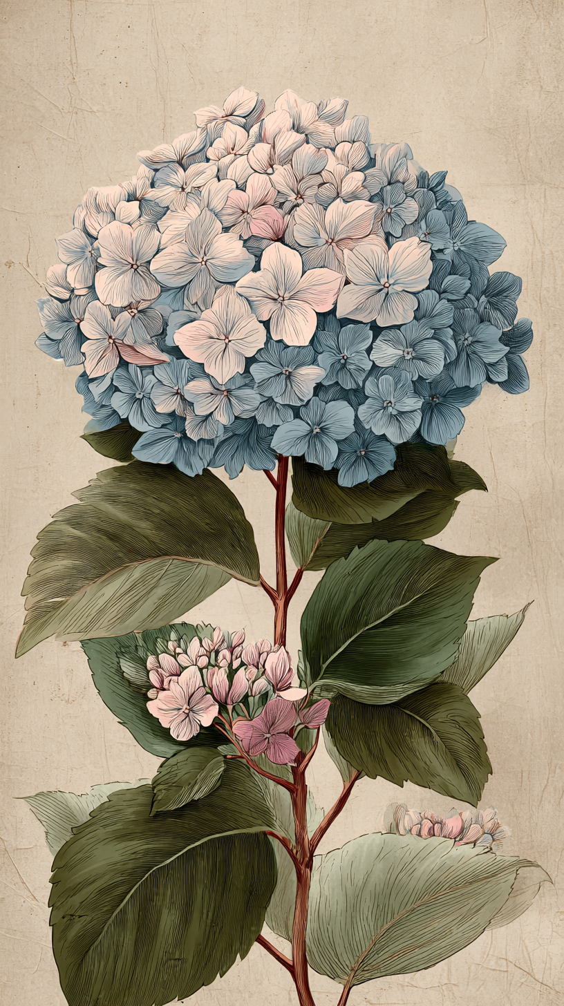 fond d'écran Hortensias gratuit pour téléphone portable télécharger haute qualité